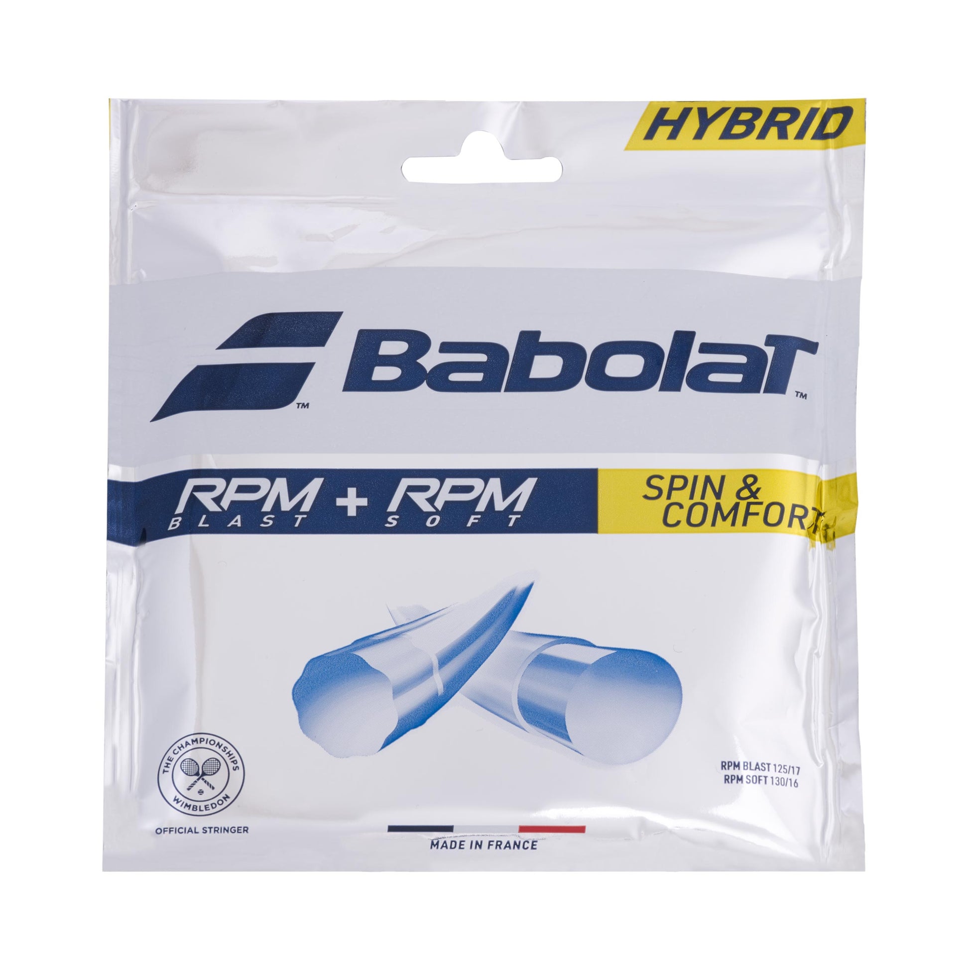 Babolat RPM Blast 125 + RPM Soft 130 Cordage En Garniture-Gris