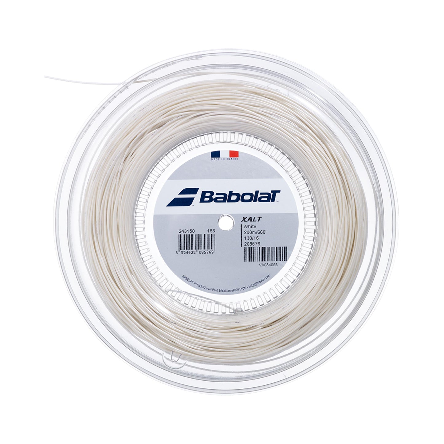 Babolat Xalt Bobine Cordage 200m-Blanc