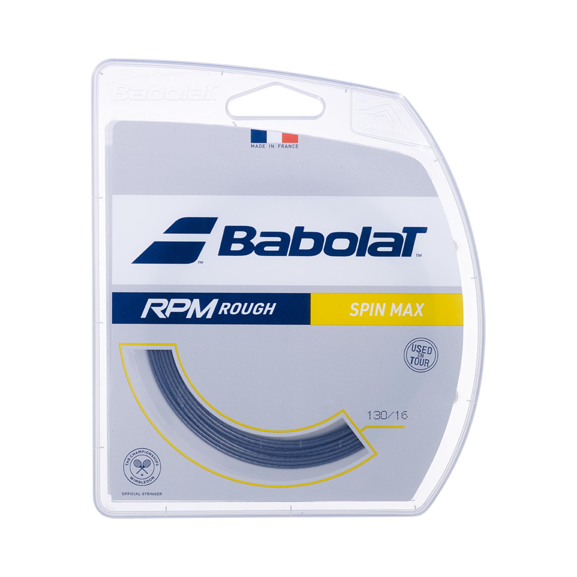 Babolat RPM Rough Cordage En Garniture 12m-Gris