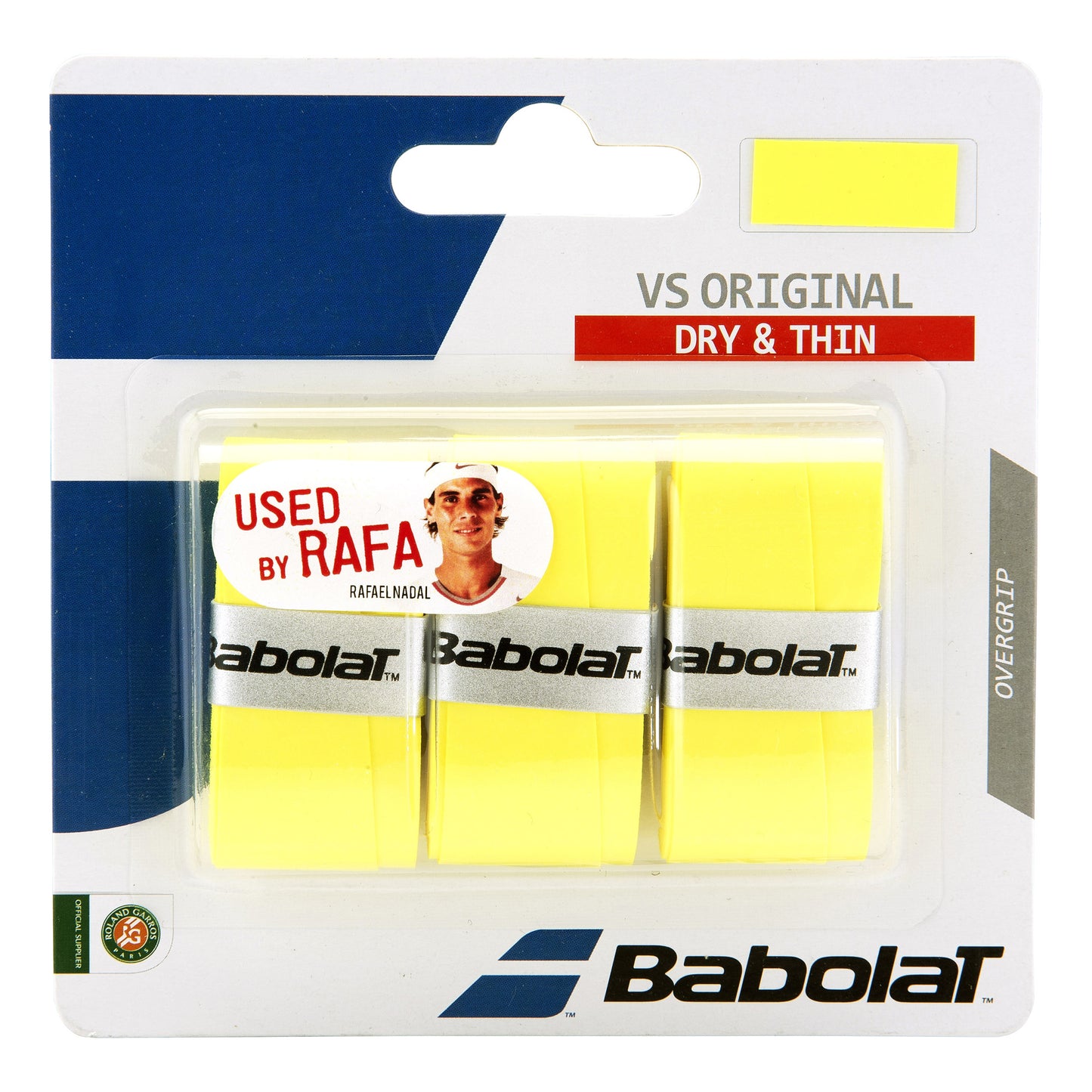 Babolat VS Grip Original Pack de 3 - jaune