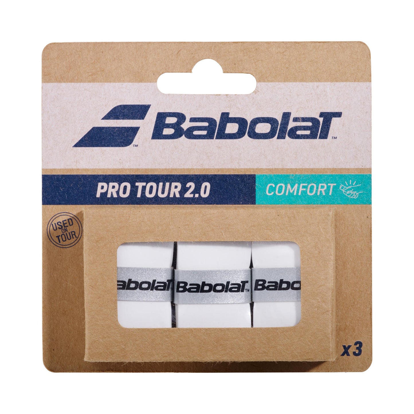Babolat Pro Tour 2.0 X3 Pack De 3-Blanc