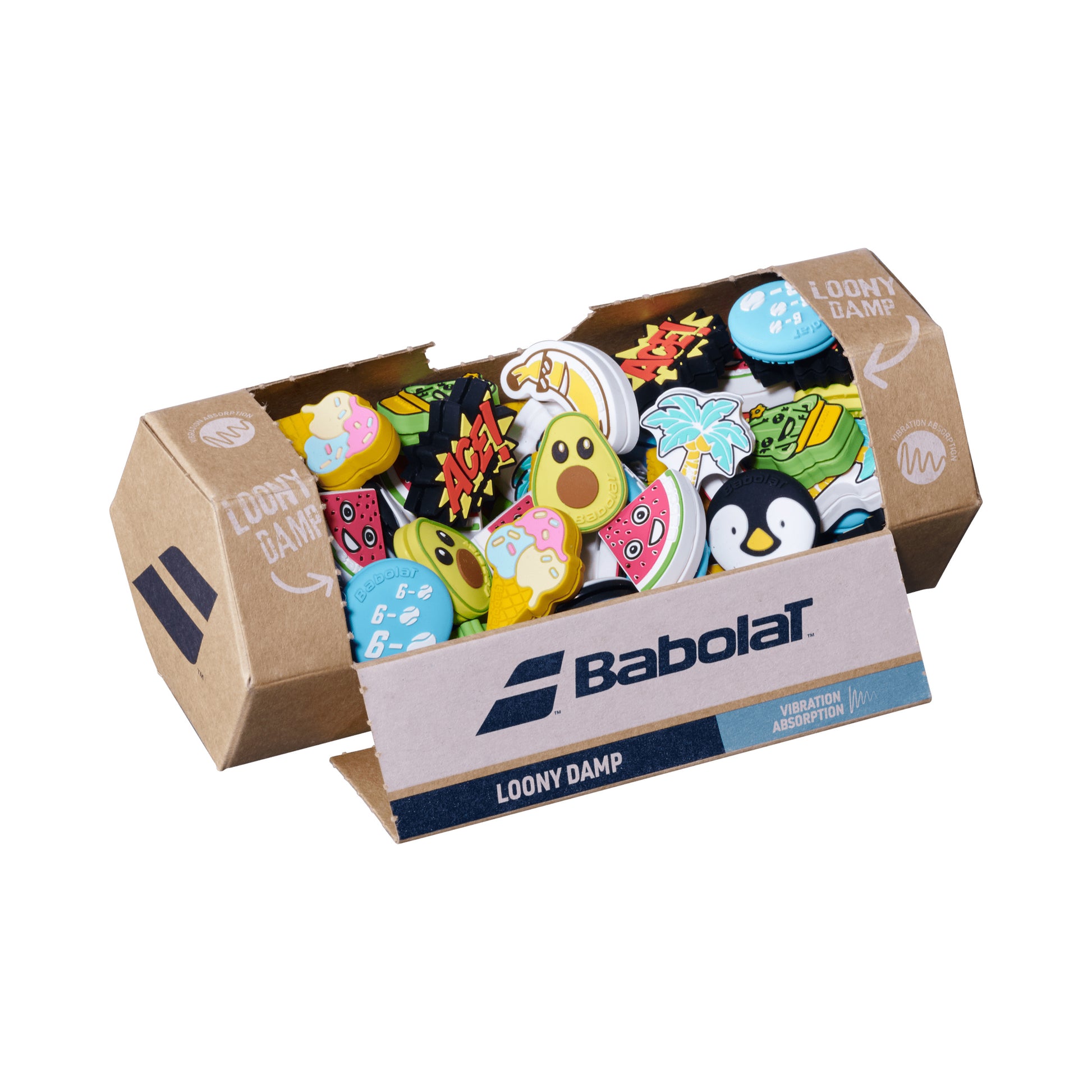 Babolat Loony Damp Antivibrateur Box De 75 Balles-Multicouleur
