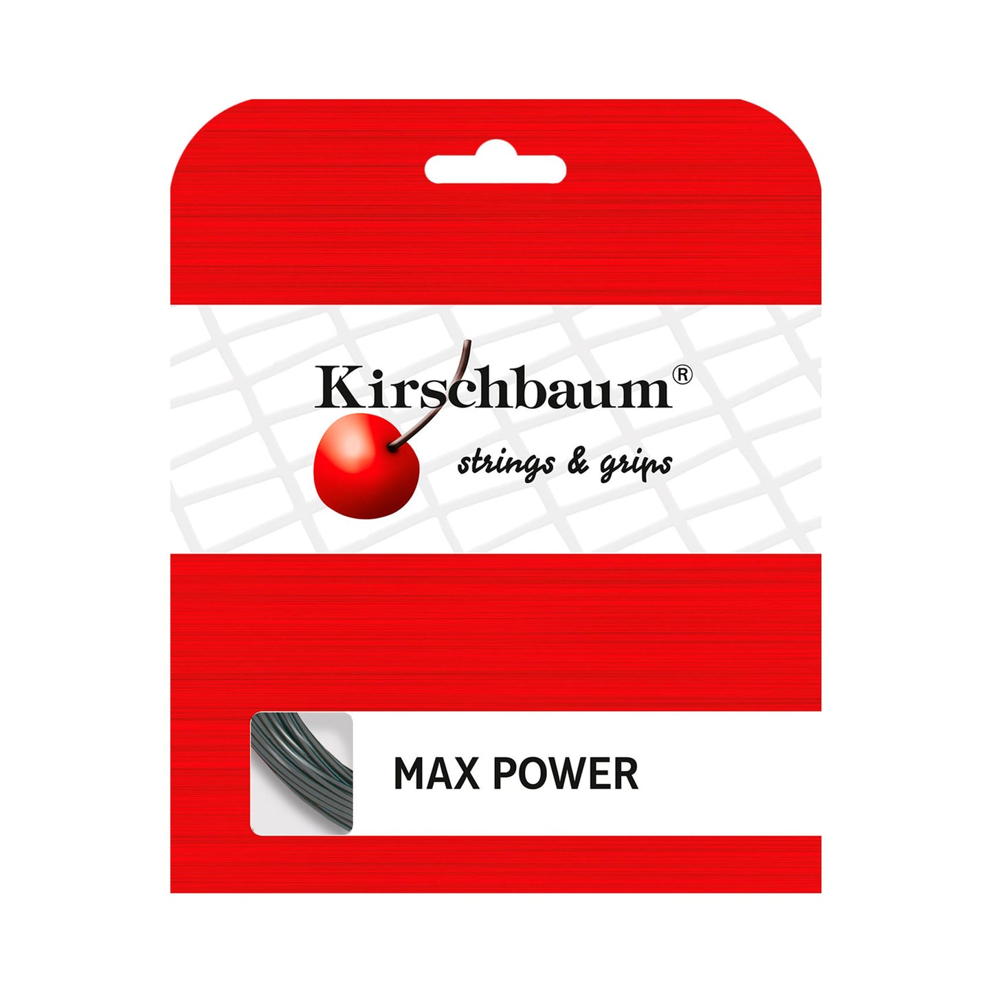 Kirschbaum Max Power Cordage En Garniture 12m-Anthracite