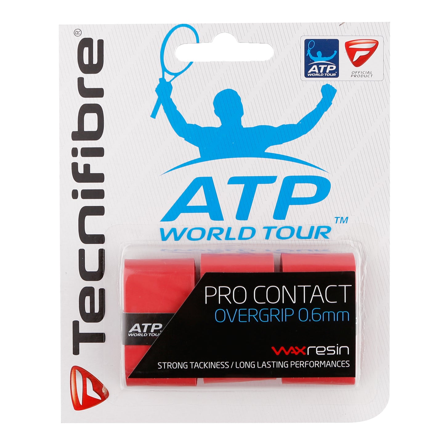 Tecnifibre Contact Pro 3er Pack De 3-Rouge