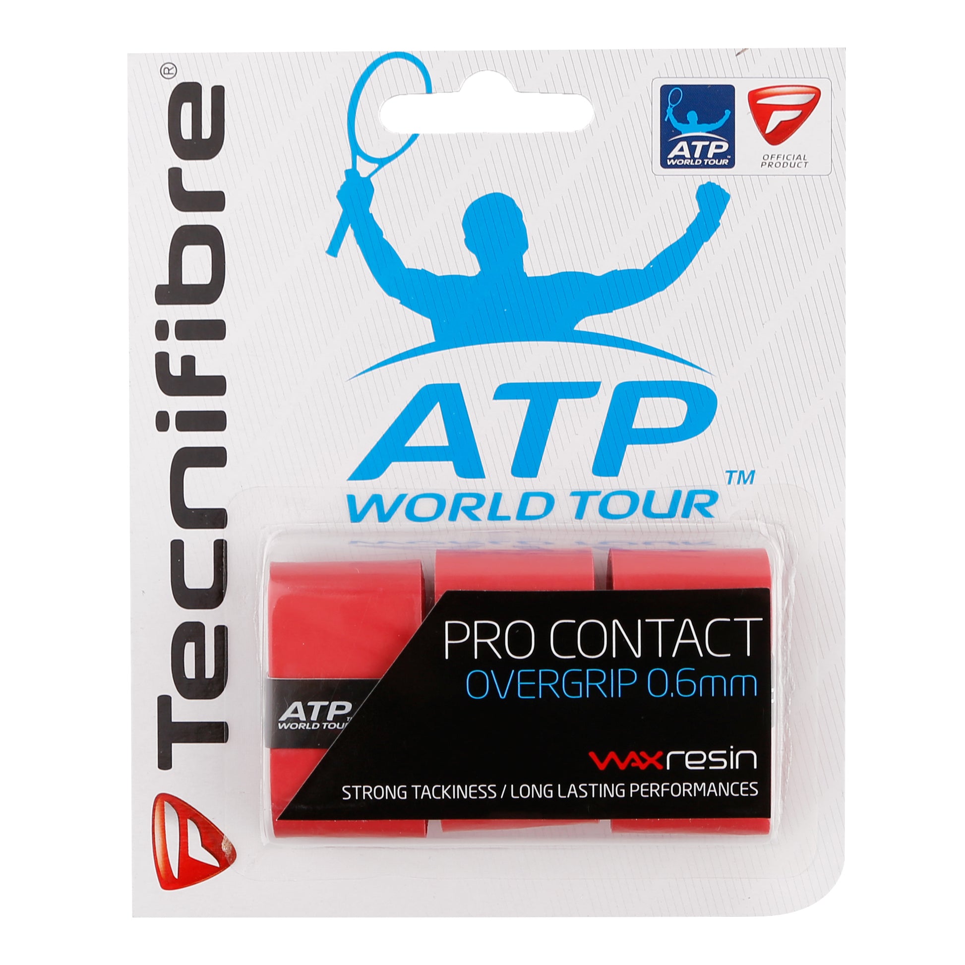 Tecnifibre Contact Pro 3er Pack De 3-Rouge