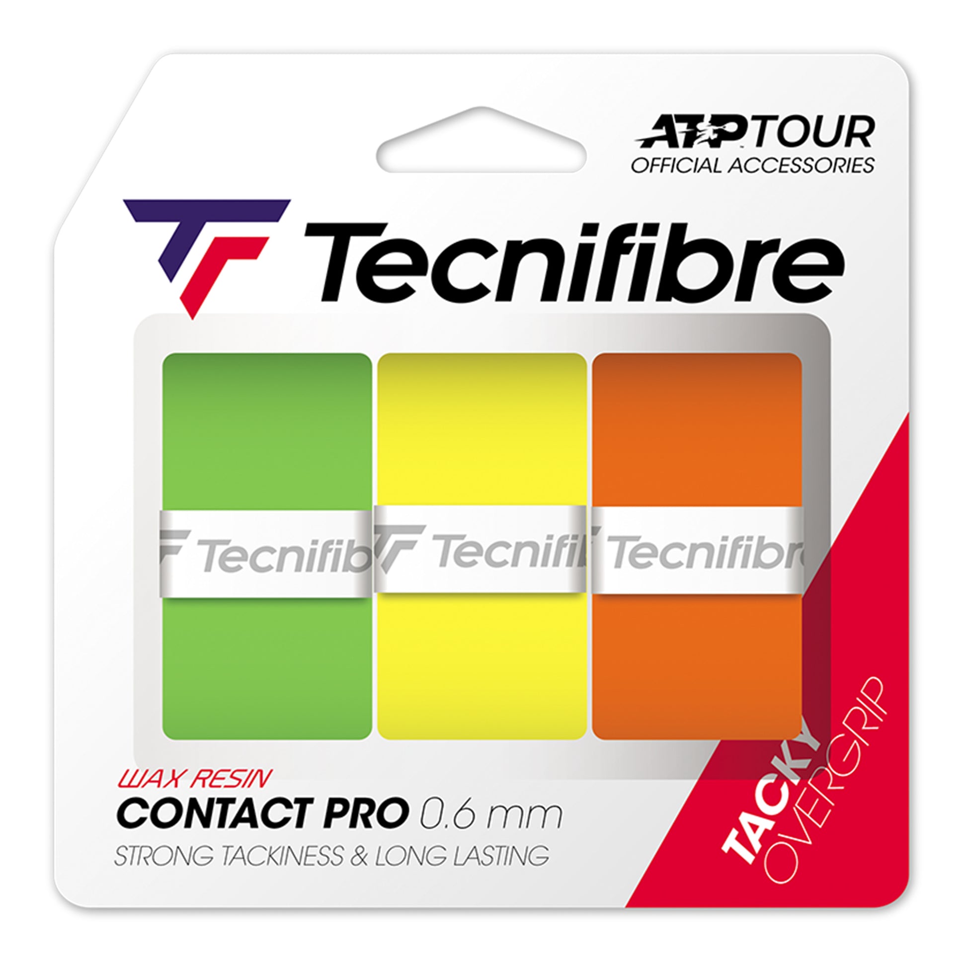 Tecnifibre Contact Pro Farbmix 3er Pack De 3-Multicouleur