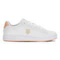 Court Shield Baskets Femmes - blanc, abricot