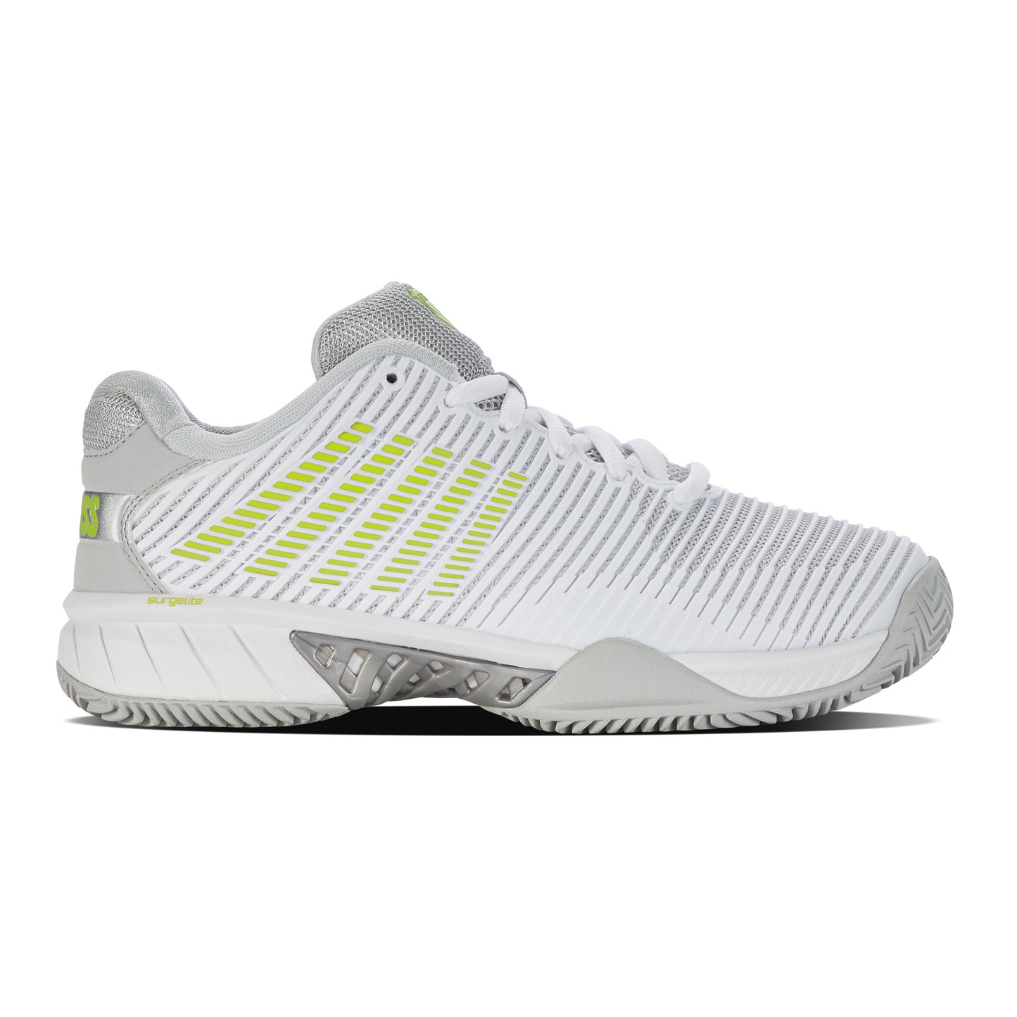 K-Swiss Hypercourt Express 2 CLAY Chaussure Terre Battue Femmes-Blanc,Gris Clair