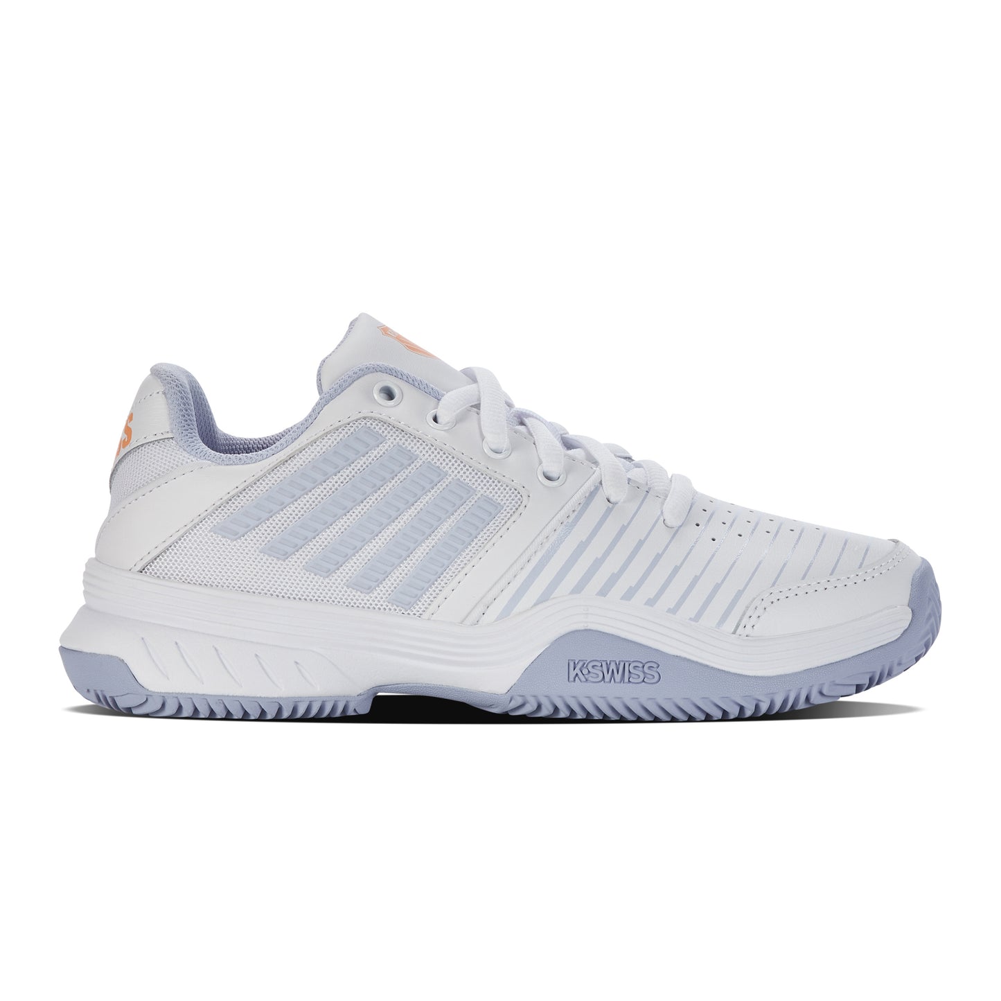K-Swiss Court Express CLAY Chaussure Terre Battue Femmes-Blanc,Lilas