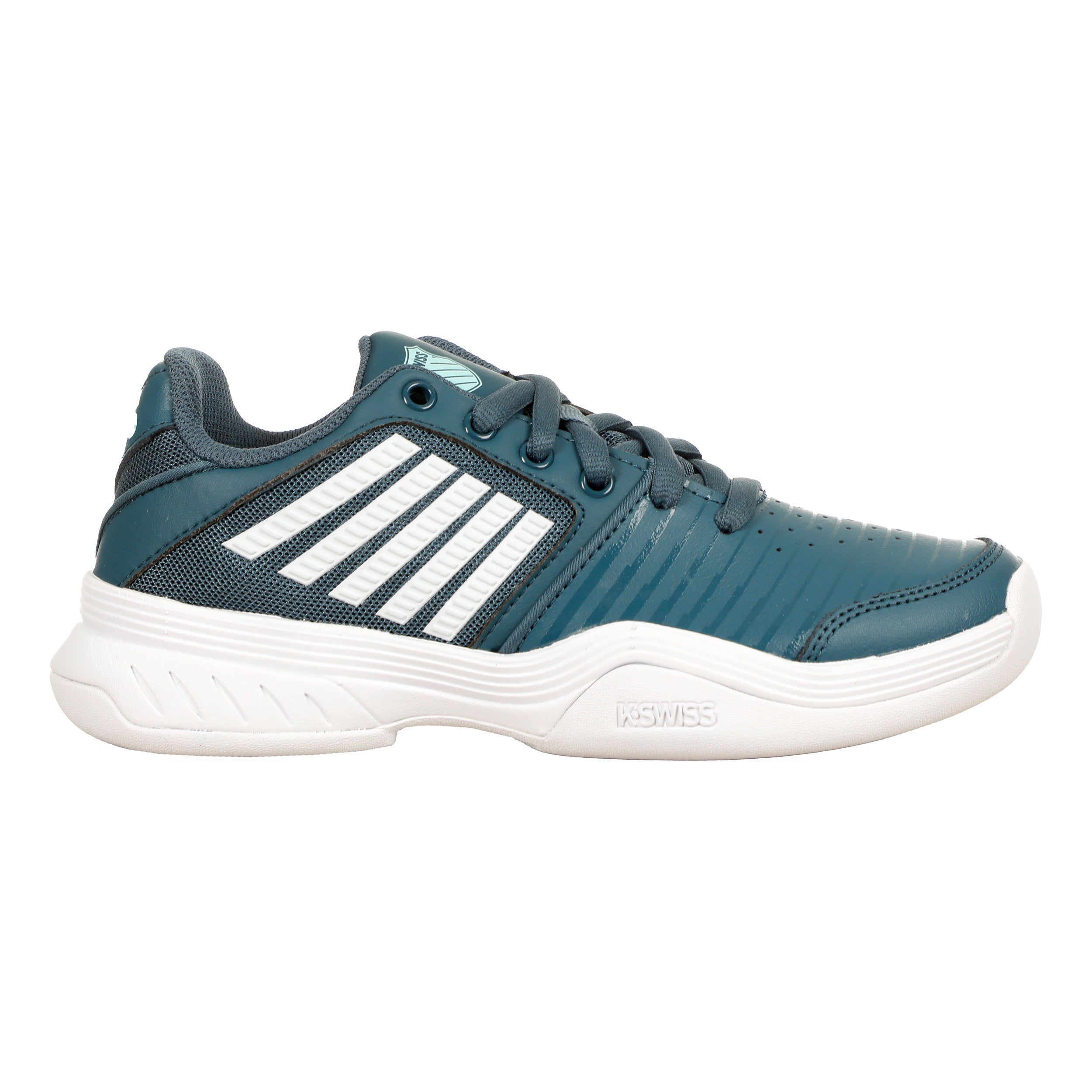 K-Swiss Express Court Express Chaussure moquette Enfants - vert foncé, blanc