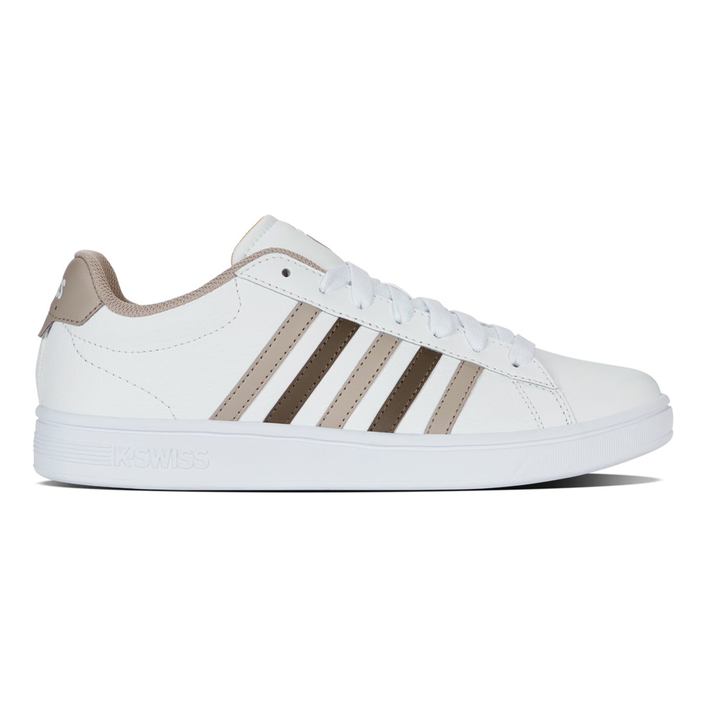 K-Swiss Court Tiebreak II Baskets Hommes-Blanc,Marron