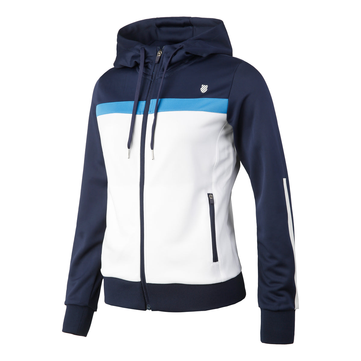 K-Swiss Core Team Tracksuit Veste de survêtement Femmes - bleu foncé, blanc