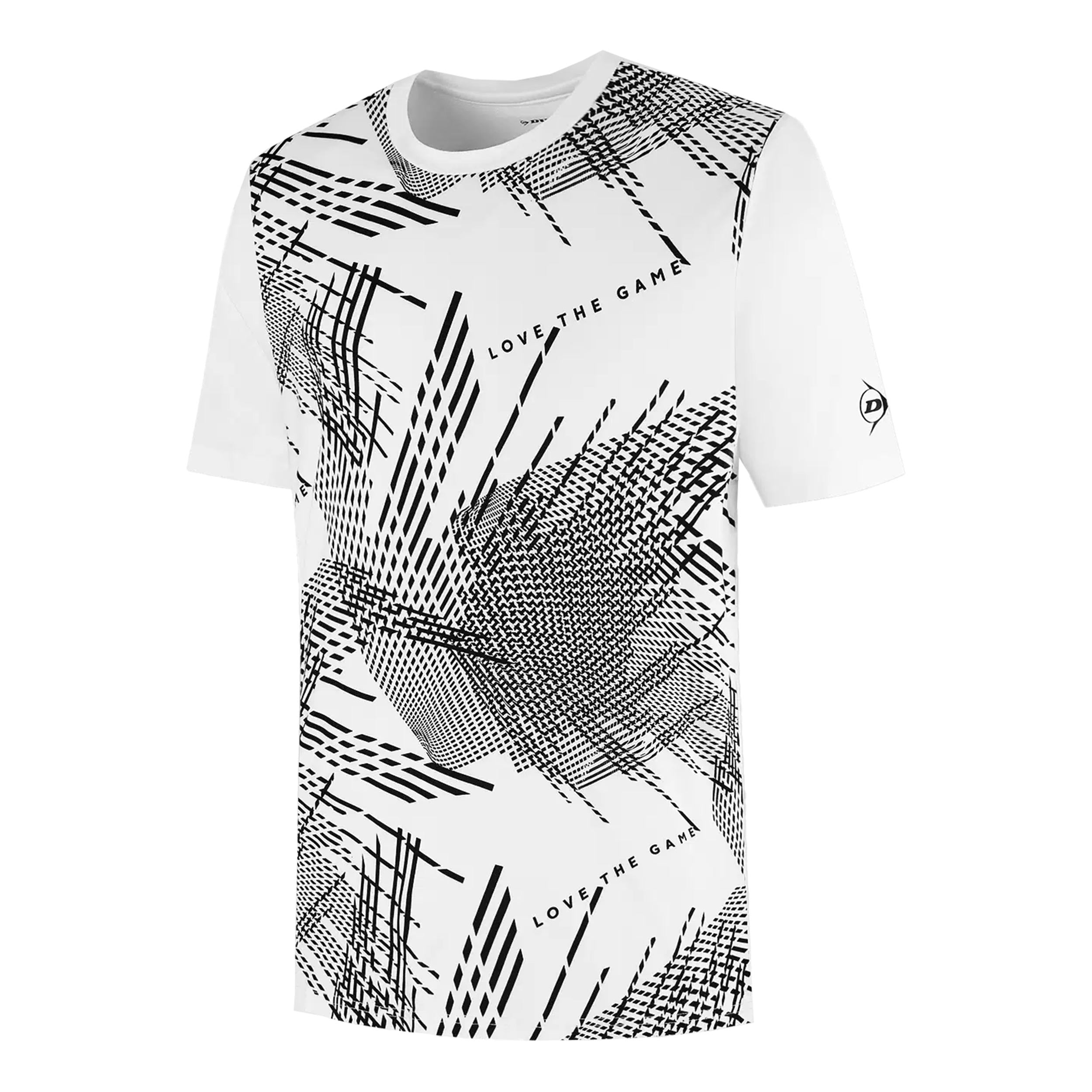 Dunlop Game T-shirt Hommes - blanc, noir