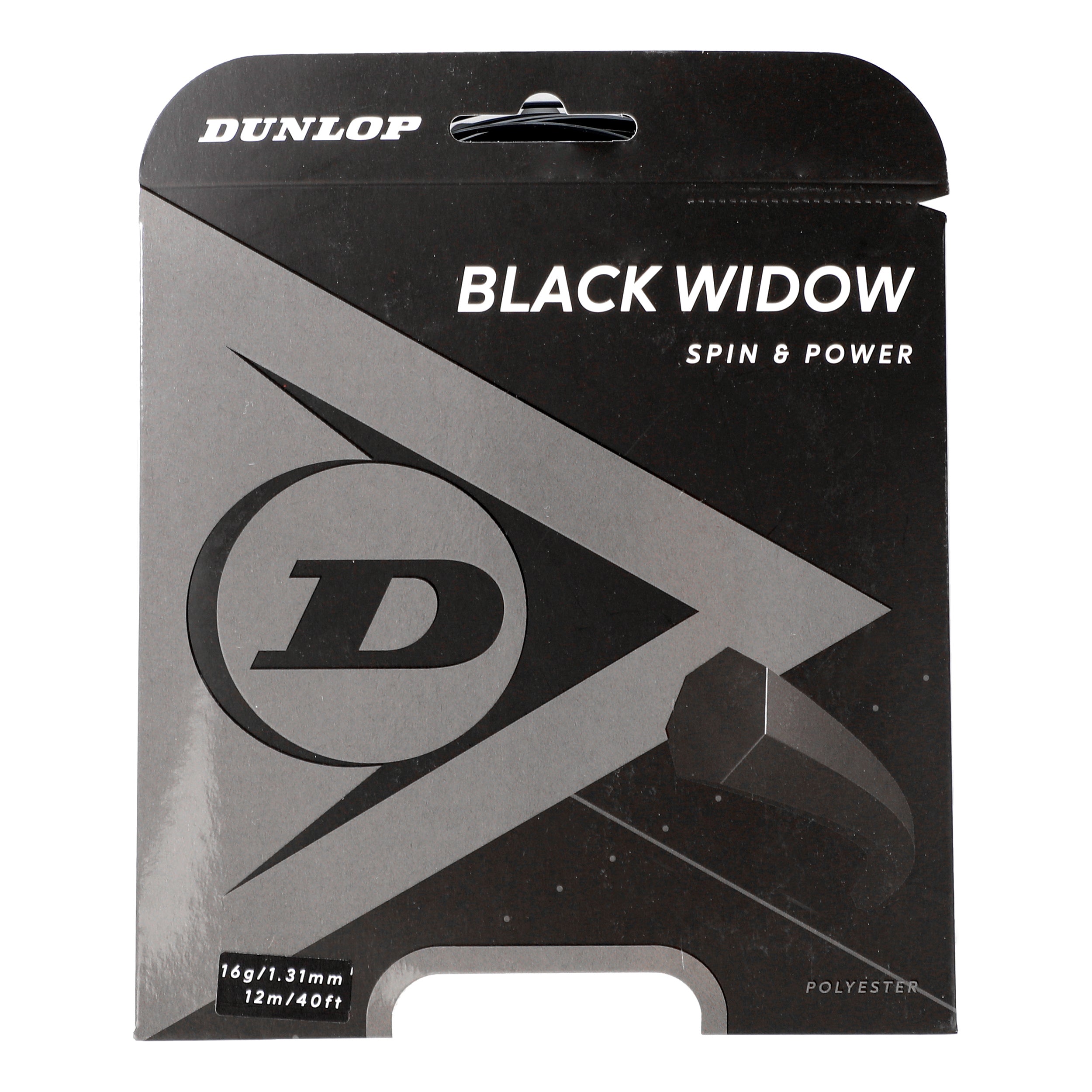 Dunlop Black Widow Cordage En Garniture 12m-Noir