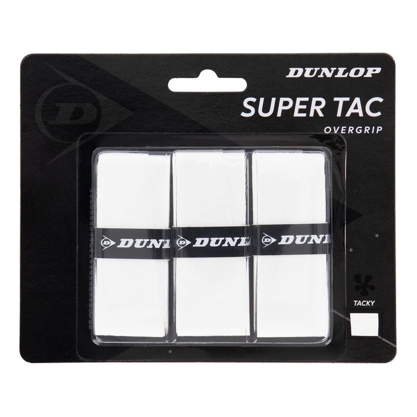 Dunlop Super Tac Pack De 3-Blanc