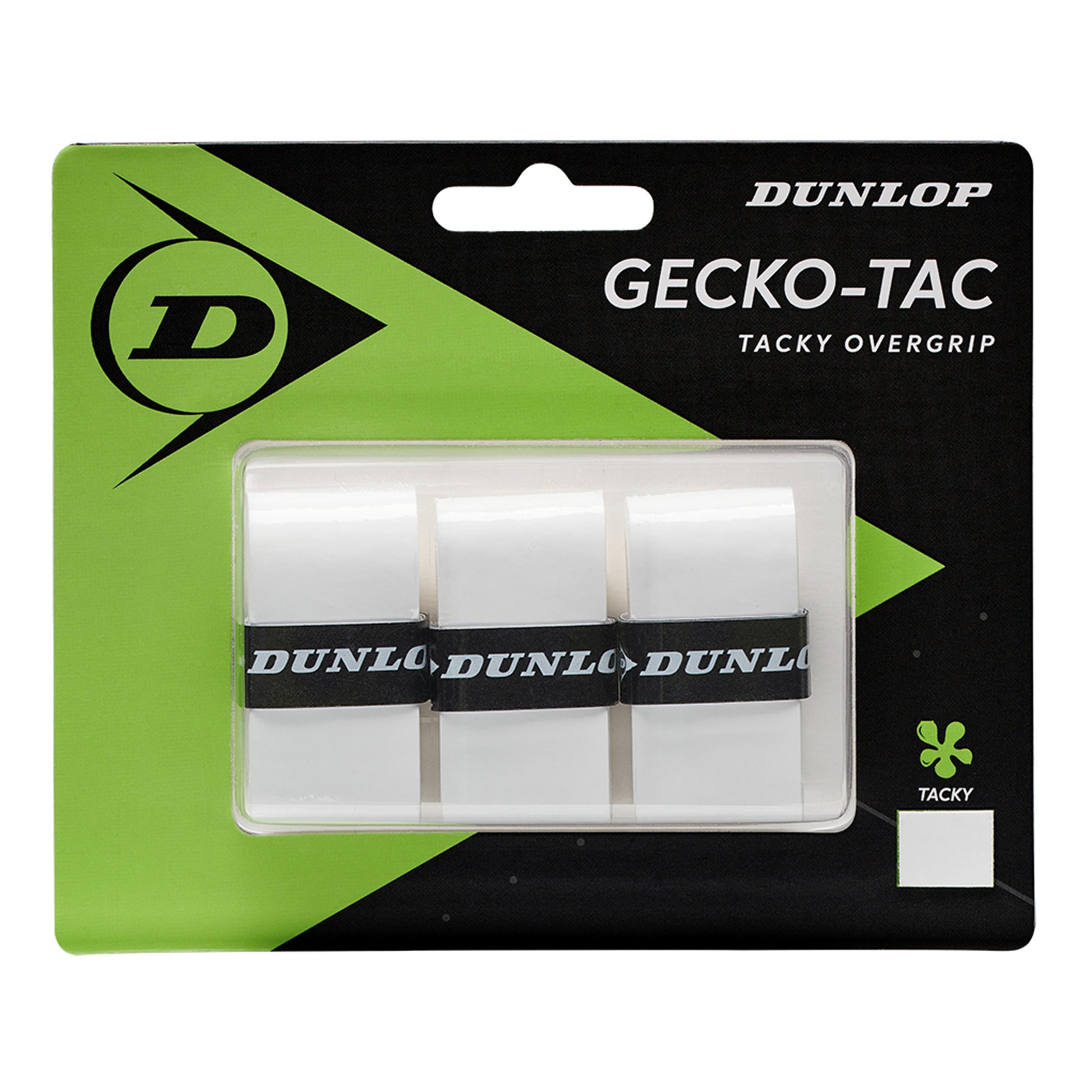 Dunlop Gecko-Tac Pack De 3-Blanc