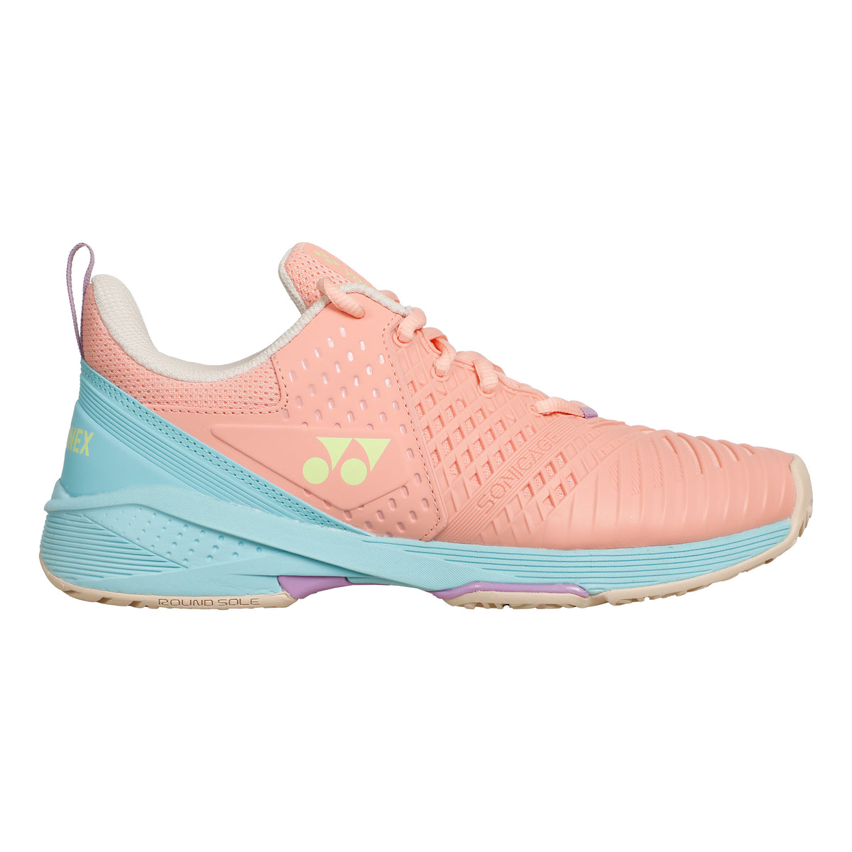 Yonex Sonicage 3 Chaussure terre battue Femmes - corail, turquoise