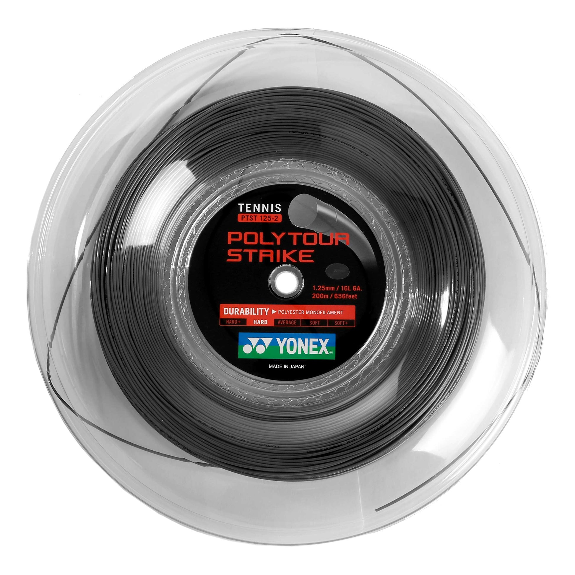 Yonex Poly Tour Strike Bobine cordage 200m - gris foncé