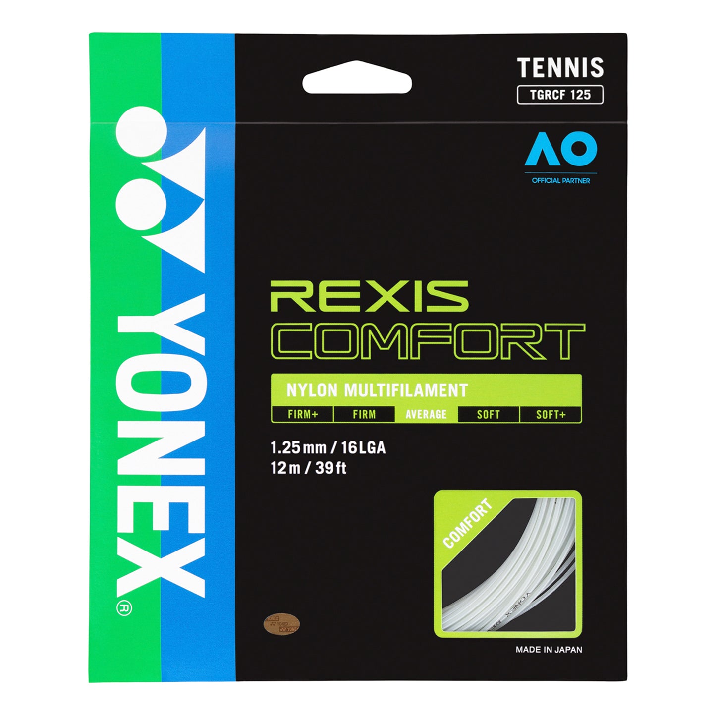 Yonex REXIS Comfort Cordage en garniture 12m - blanc