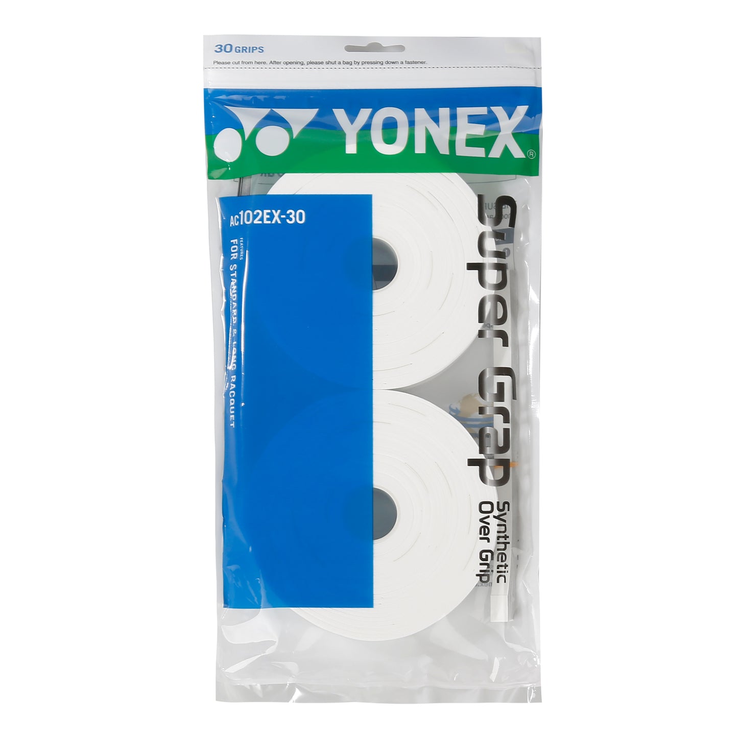 Yonex Super Grap Pack De 30-Blanc