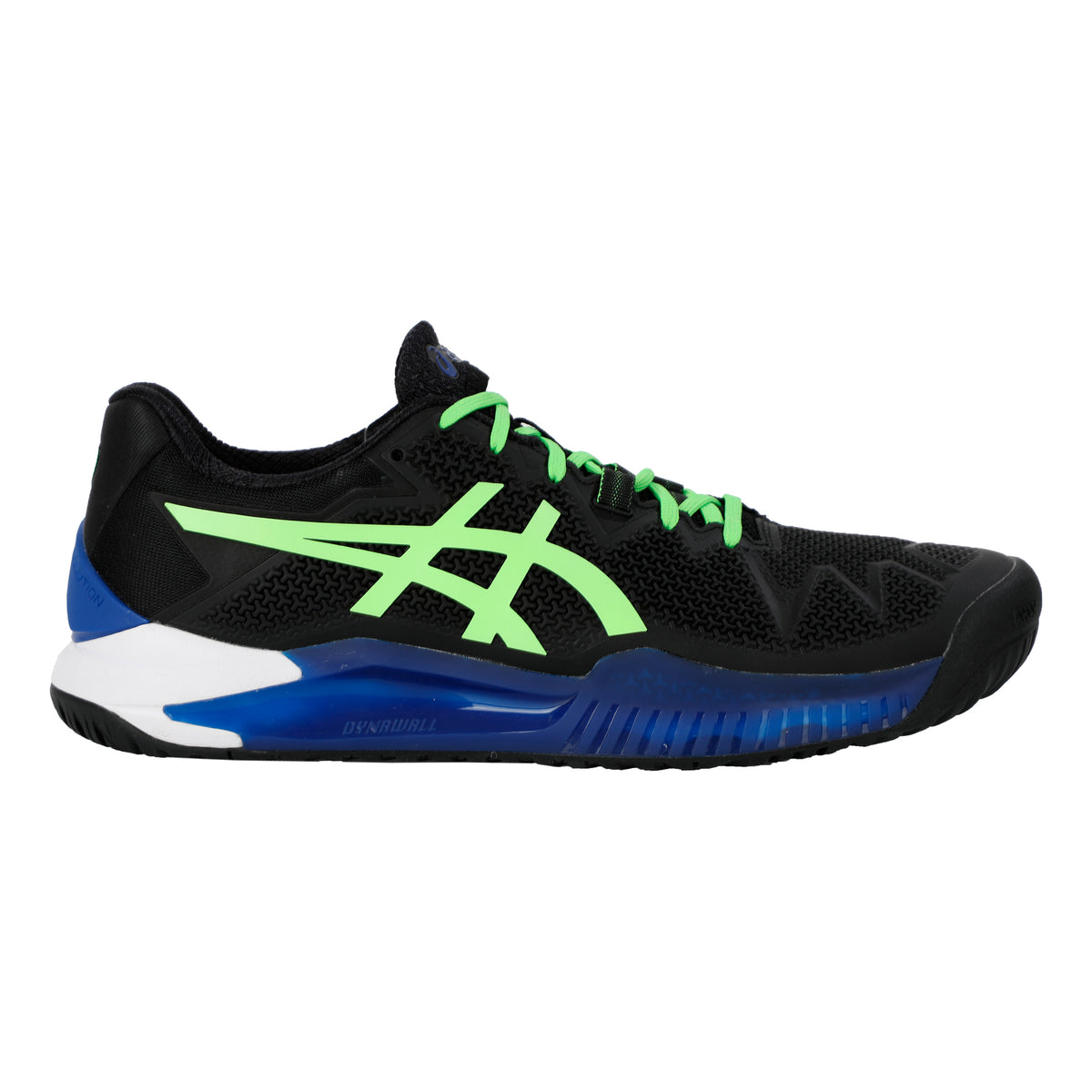 ASICS Gel-Resolution 8 Chaussure terre battue Hommes - noir, vert fluo