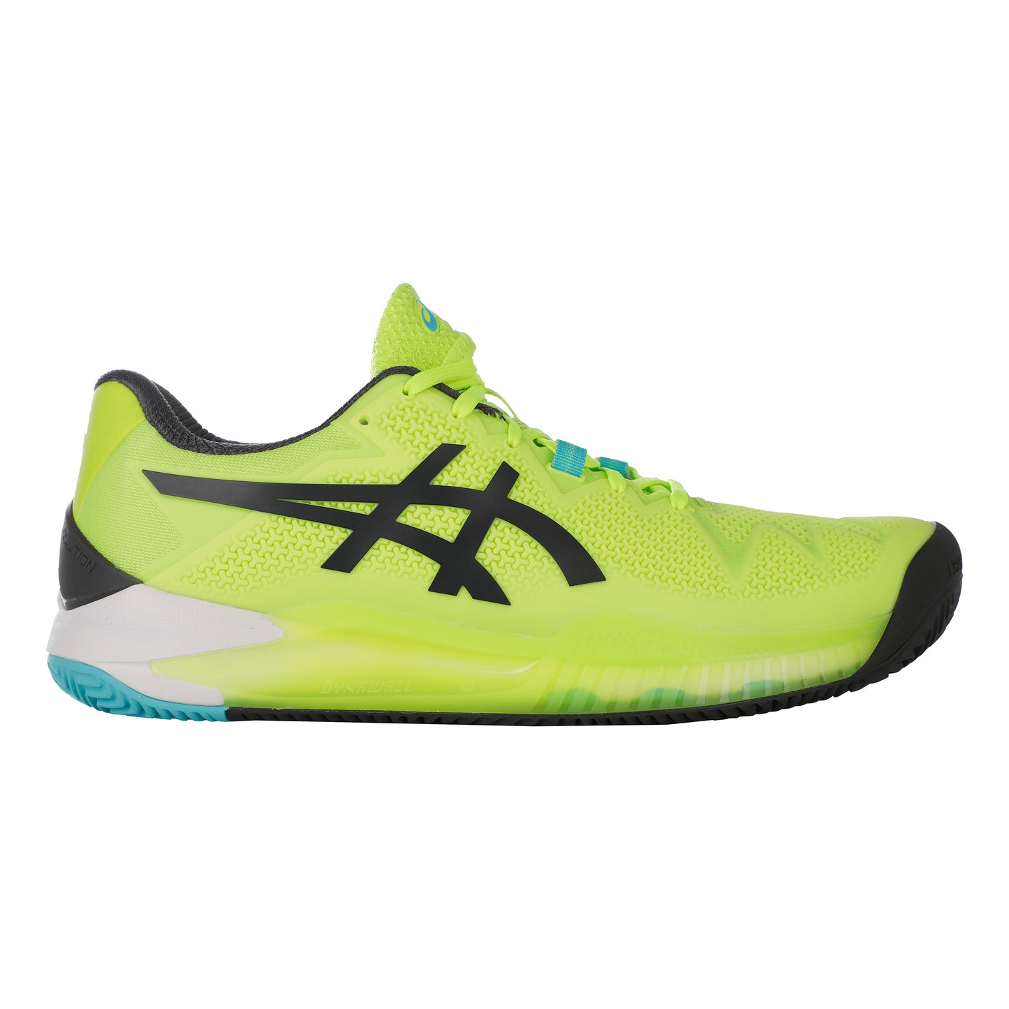 ASICS Gel-Resolution 8 Chaussure terre battue Hommes - vert fluo, noir