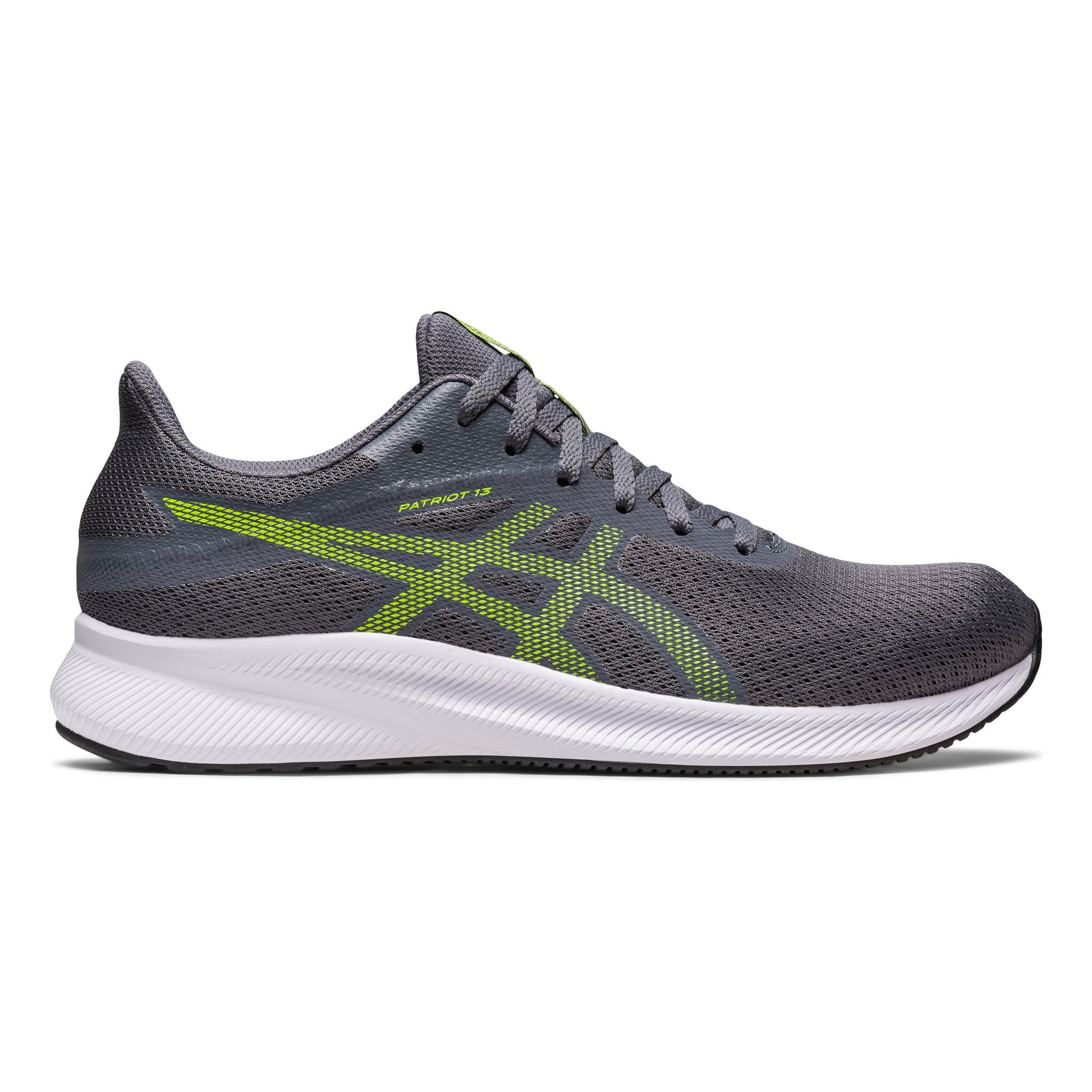 ASICS Patriot 13 Chaussure de running sans stabilisateurs Hommes - gris, jaune
