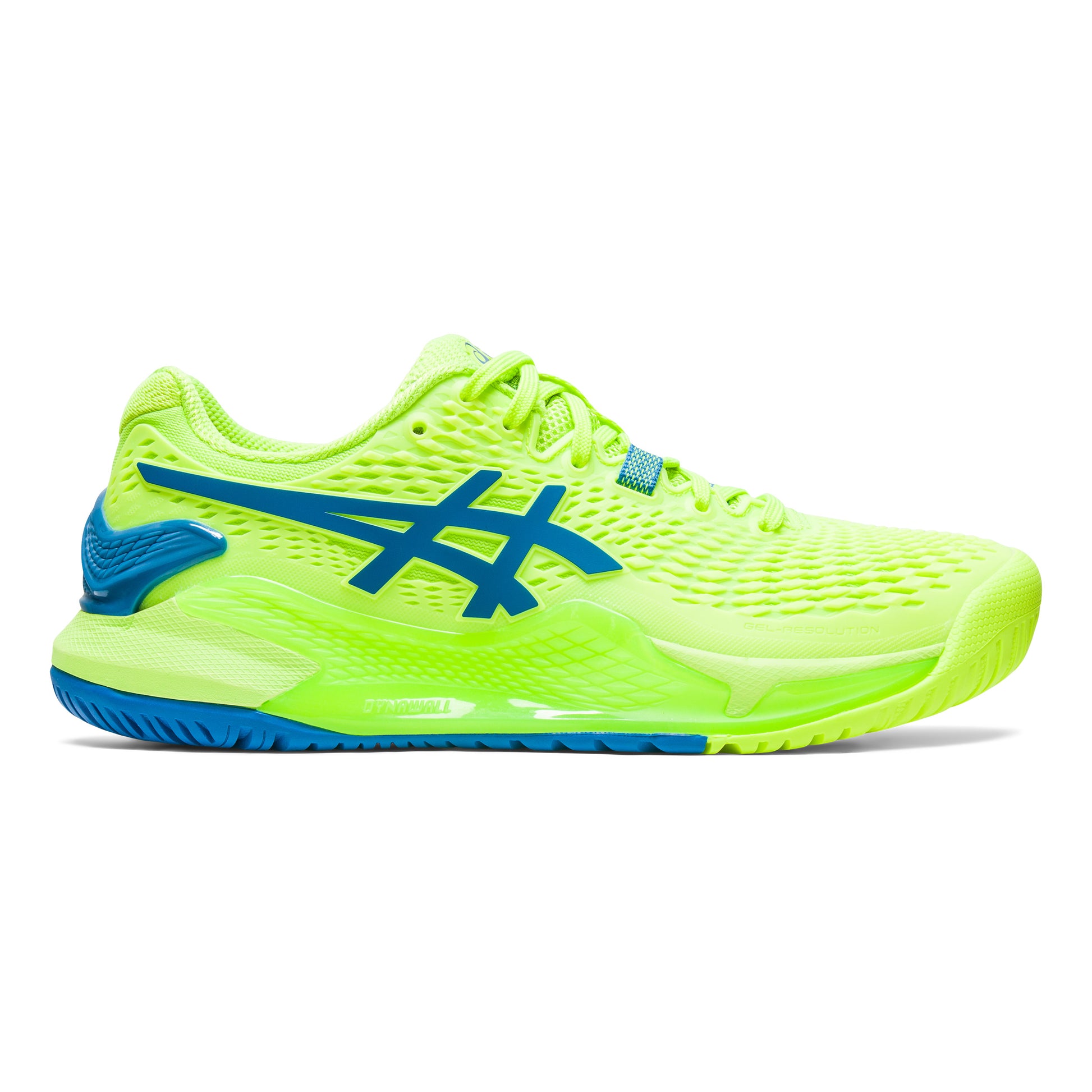 ASICS Gel-Resolution 9 Chaussures toutes surfaces Femmes - vert fluo, bleu