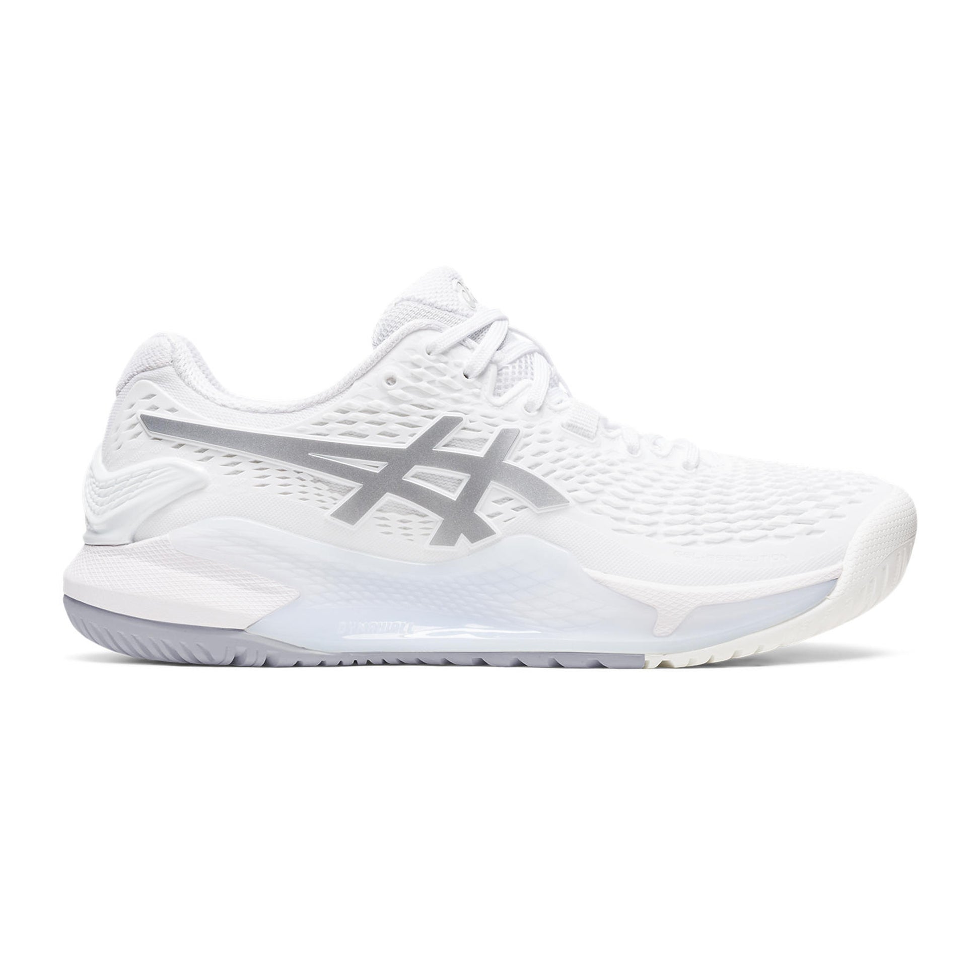 ASICS Gel-Resolution 9 Chaussures toutes surfaces Femmes - blanc, argent