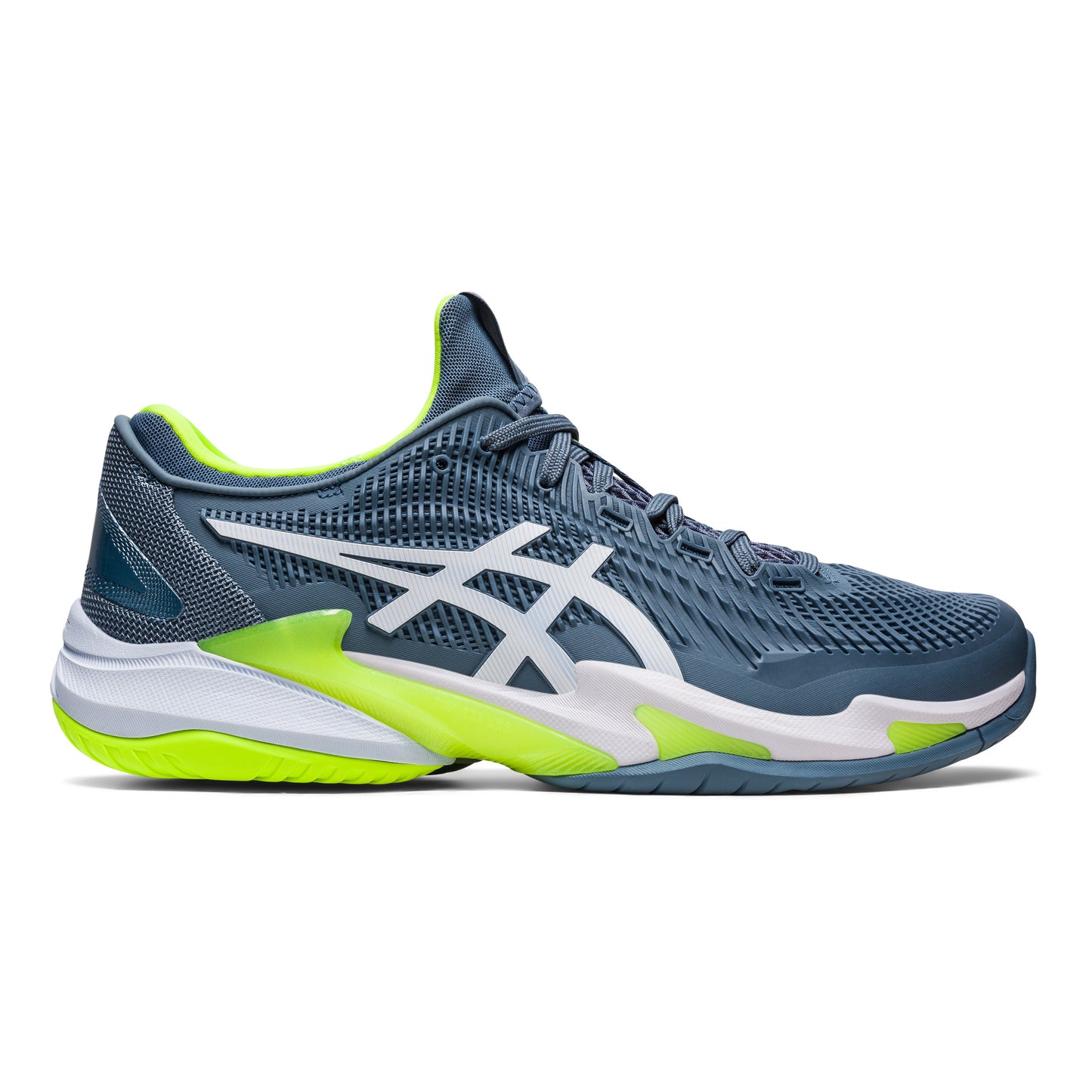 ASICS Court FF 3 Chaussures toutes surfaces Hommes - bleu, vert fluo