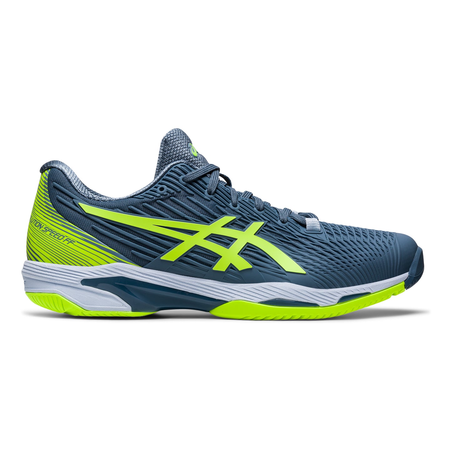 ASICS Solution Speed FF 2 Chaussures toutes surfaces Hommes - bleu foncé, vert fluo