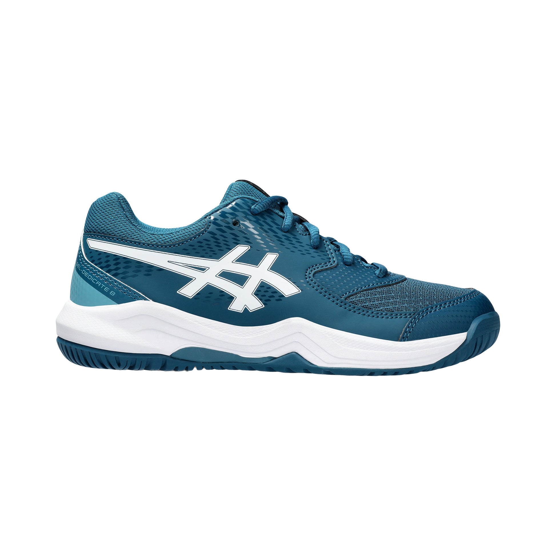 ASICS Gel-Dedicate 8 GS Chaussures toutes surfaces Enfants - bleu petrol, blanc