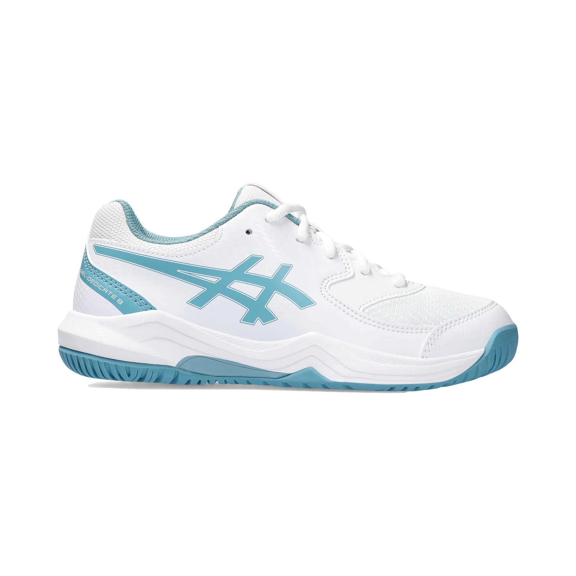 ASICS Gel-Dedicate 8 GS Chaussures toutes surfaces Enfants - blanc, turquoise