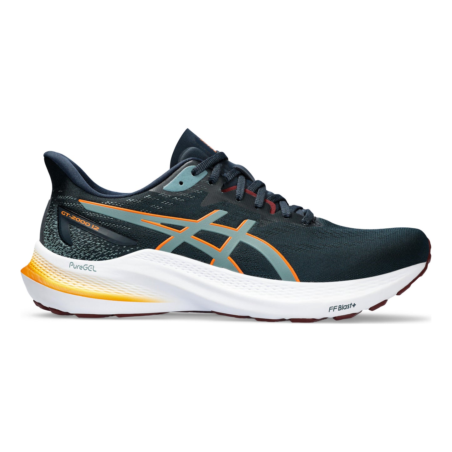 ASICS GT-2000 12 Chaussure de running avec stabilisateurs Hommes - bleu petrol, orange