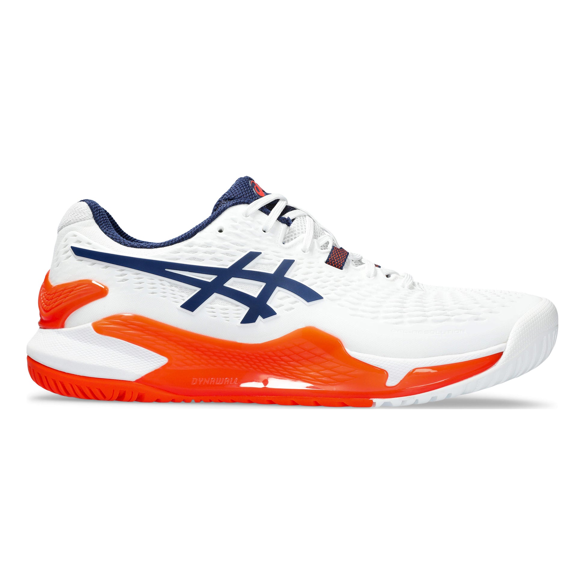 ASICS Gel-Resolution 9 Chaussures toutes surfaces Hommes - blanc, orange