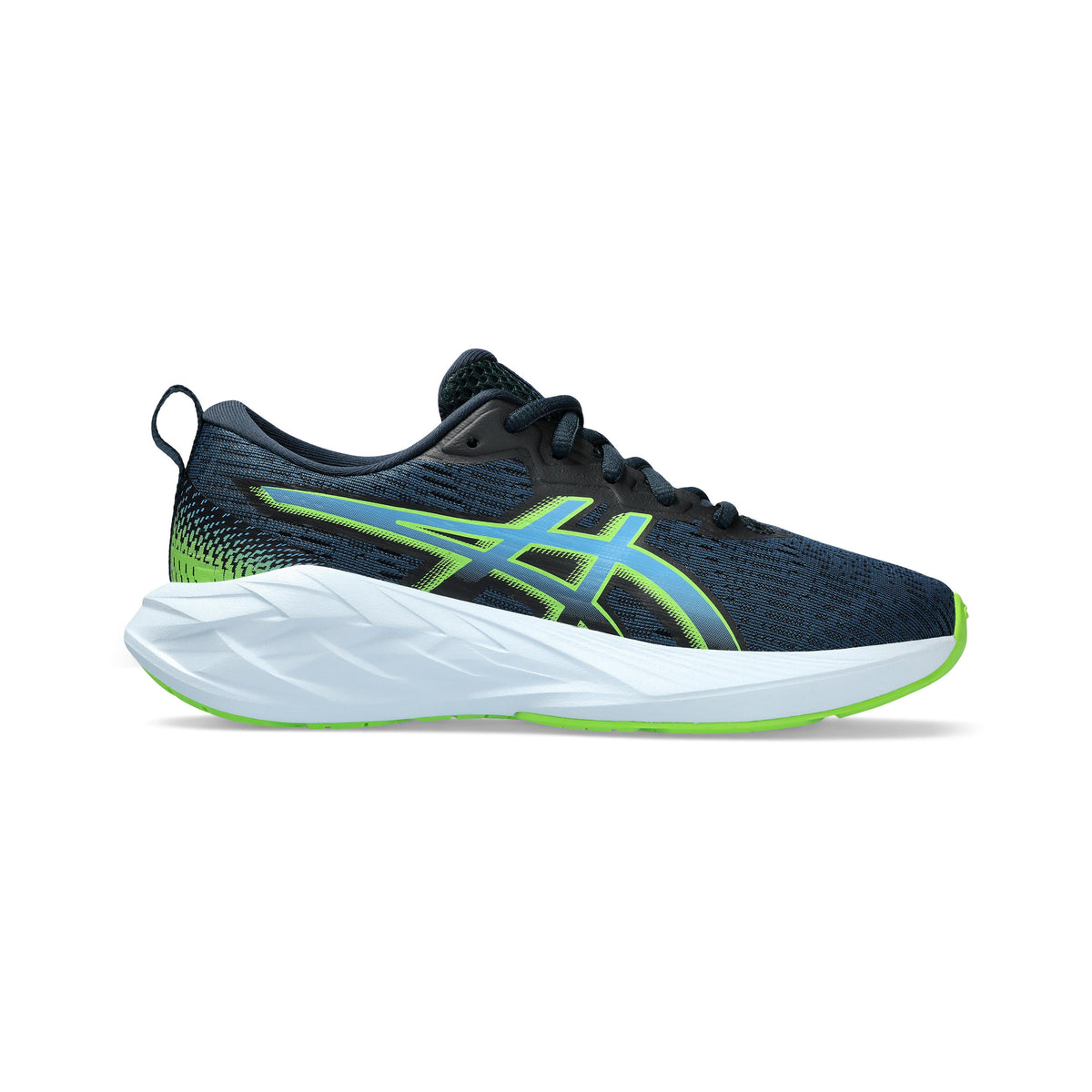 ASICS Novablast 4 GS Chaussure de running sans stabilisateurs Enfants - bleu foncé, turquoise