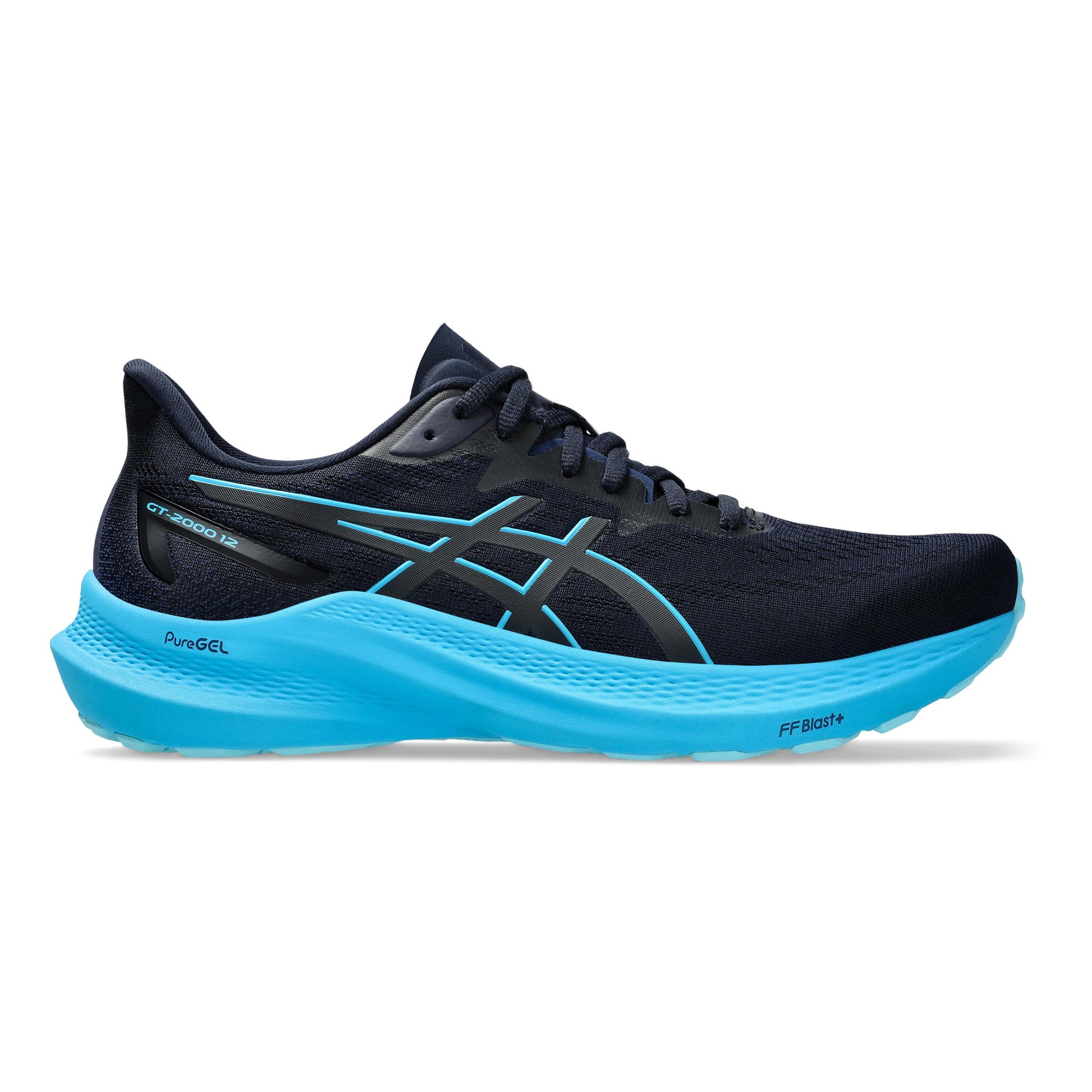 ASICS GT-2000 12 Chaussure de running avec stabilisateurs Hommes - bleu foncé, turquoise