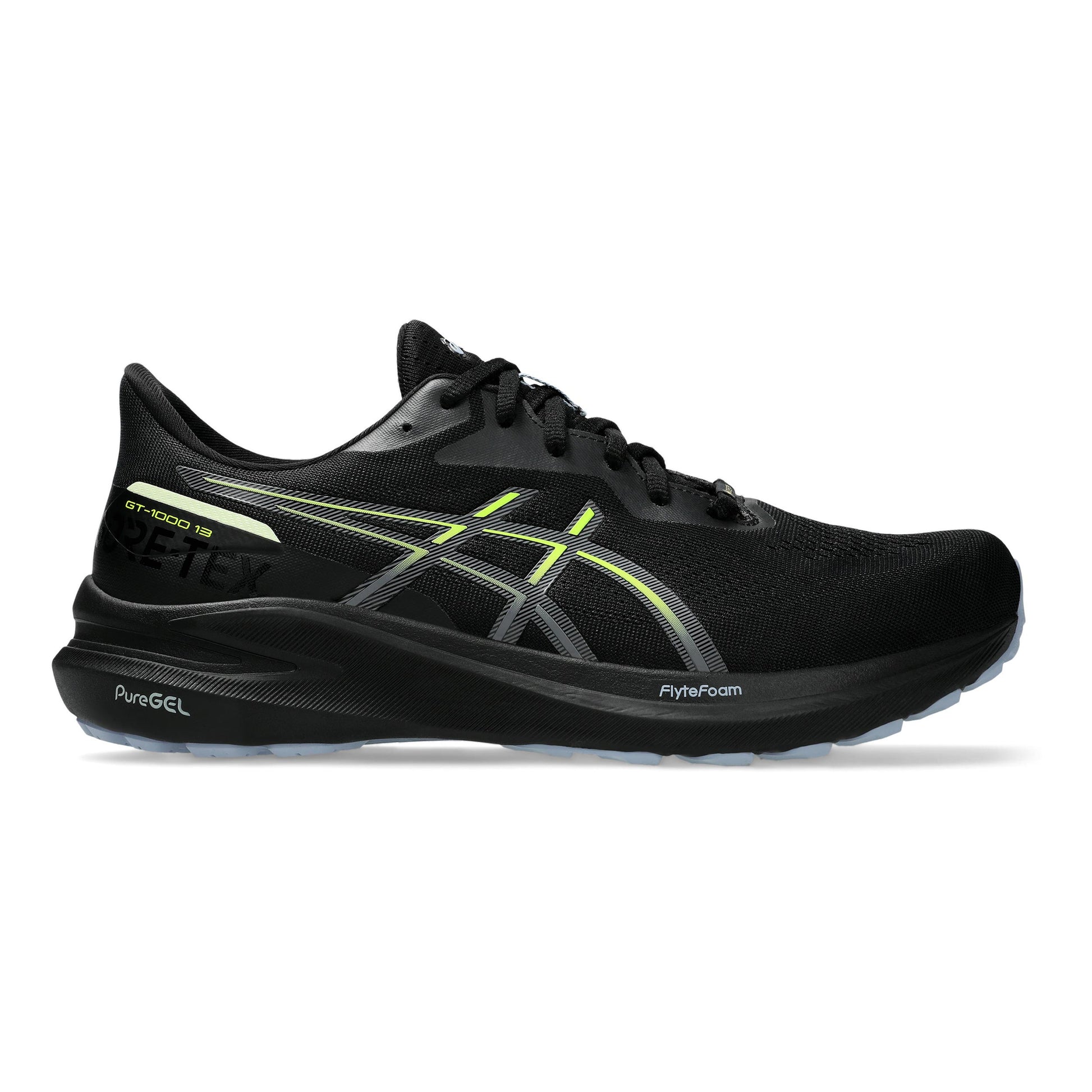ASICS GT-1000 13 GTX Chaussure De Running Avec Stabilisateurs Hommes-Noir,Jaune