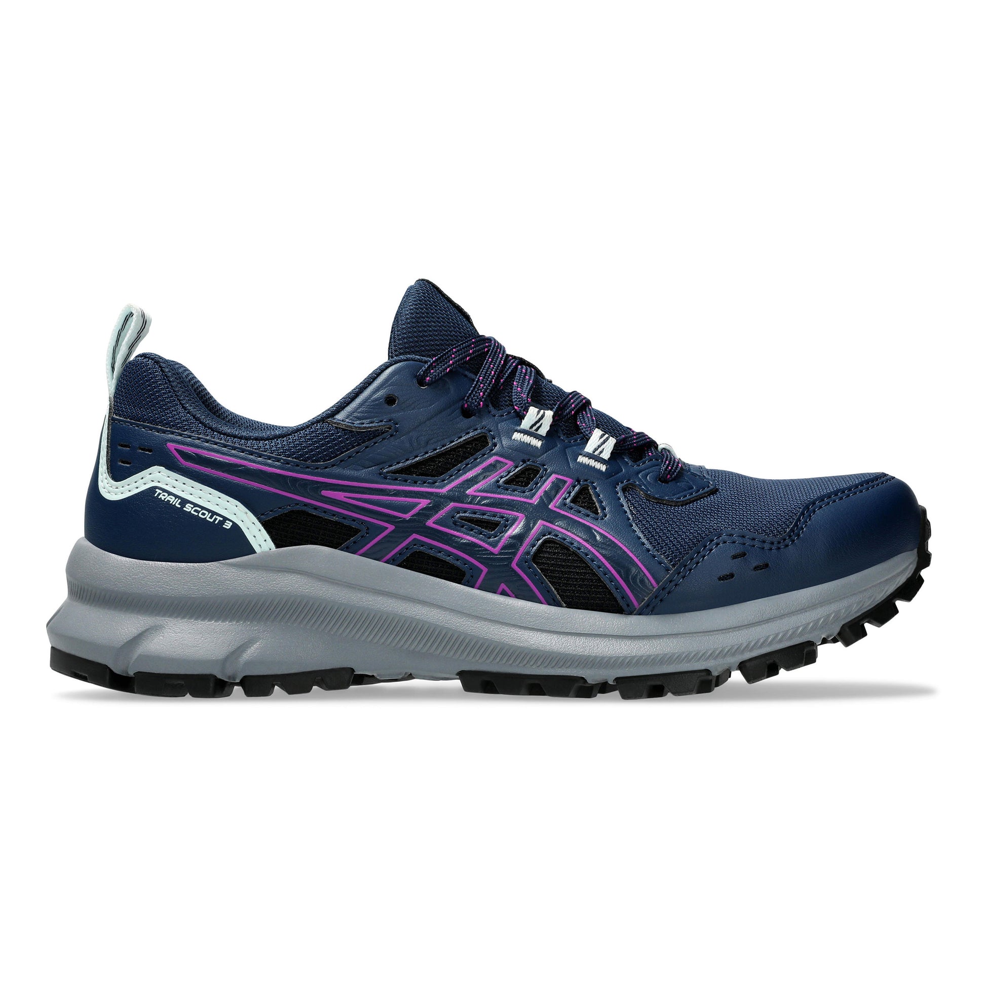 ASICS Trail Scout 3 Chaussure trail Femmes - bleu foncé, gris