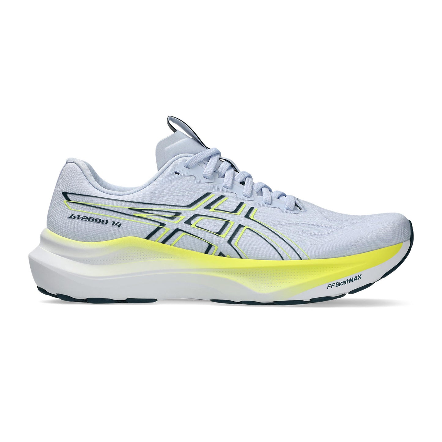 ASICS GT-2000 14 Chaussure de running avec stabilisateurs Hommes-bleu clair, jaune