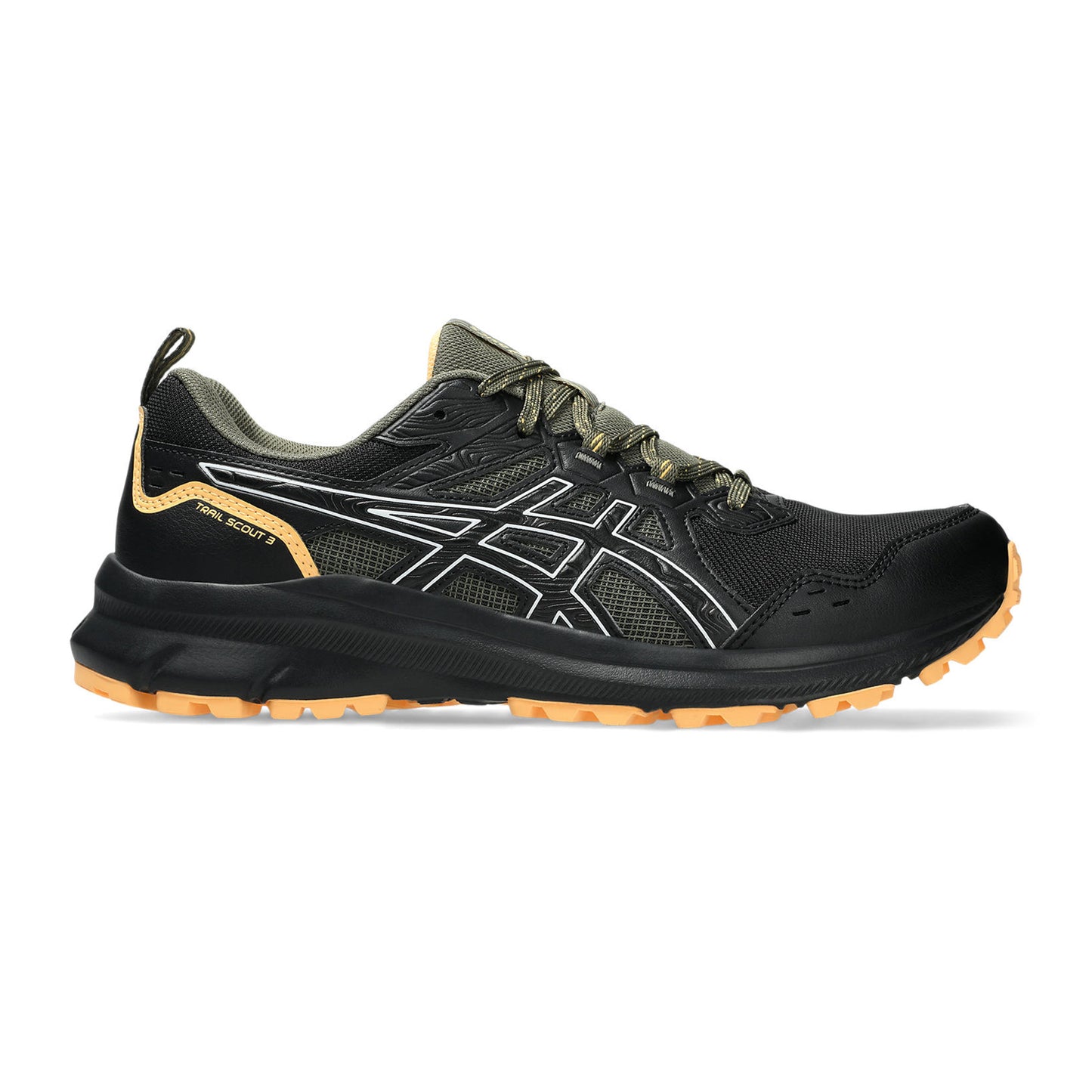 ASICS Trail Scout 3 Chaussure trail Hommes - noir, vert olive