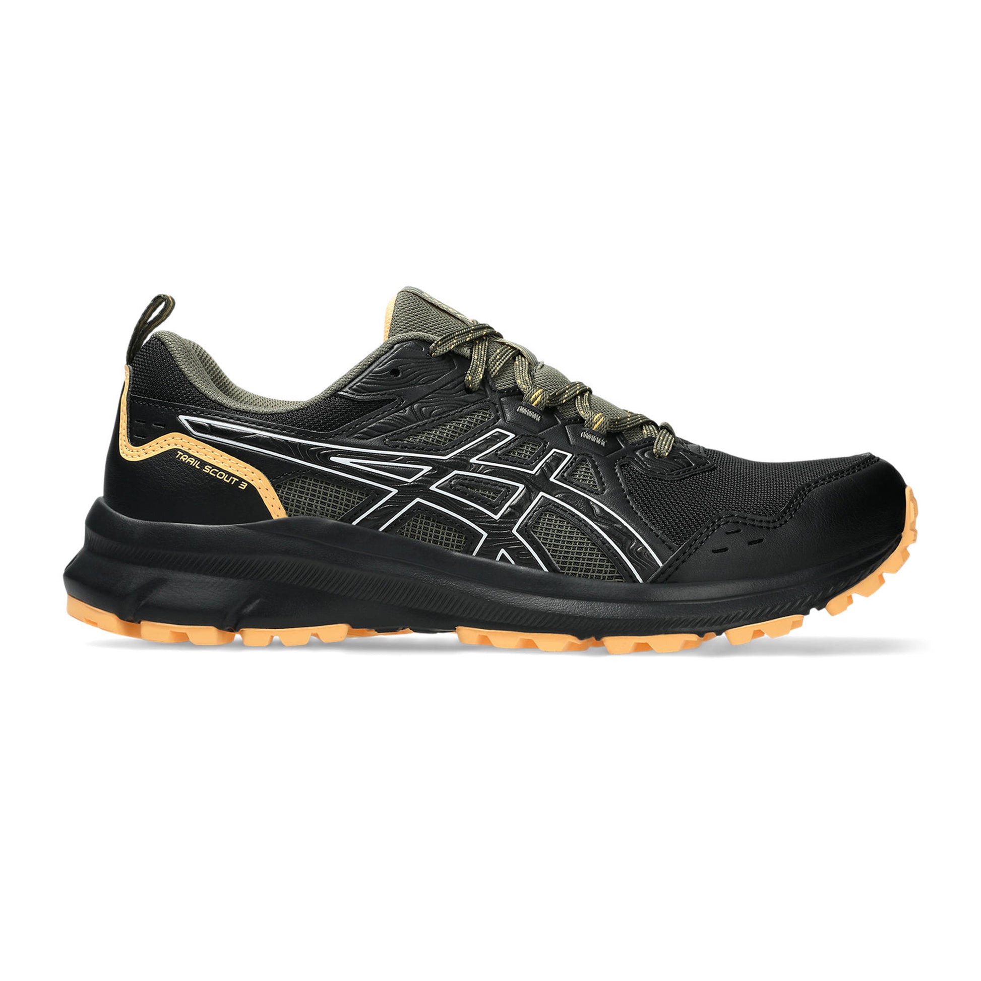 ASICS Trail Scout 3 Chaussure trail Hommes - noir, vert olive