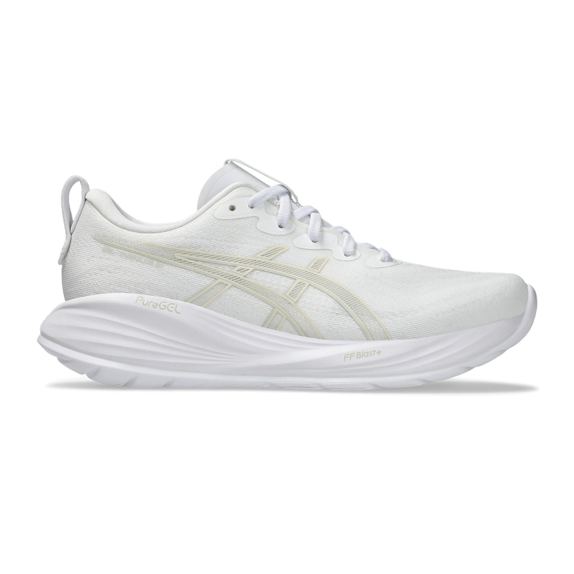 ASICS Gel-Cumulus 27 Chaussure De Running Sans Stabilisateurs Femmes-Blanc,Gris