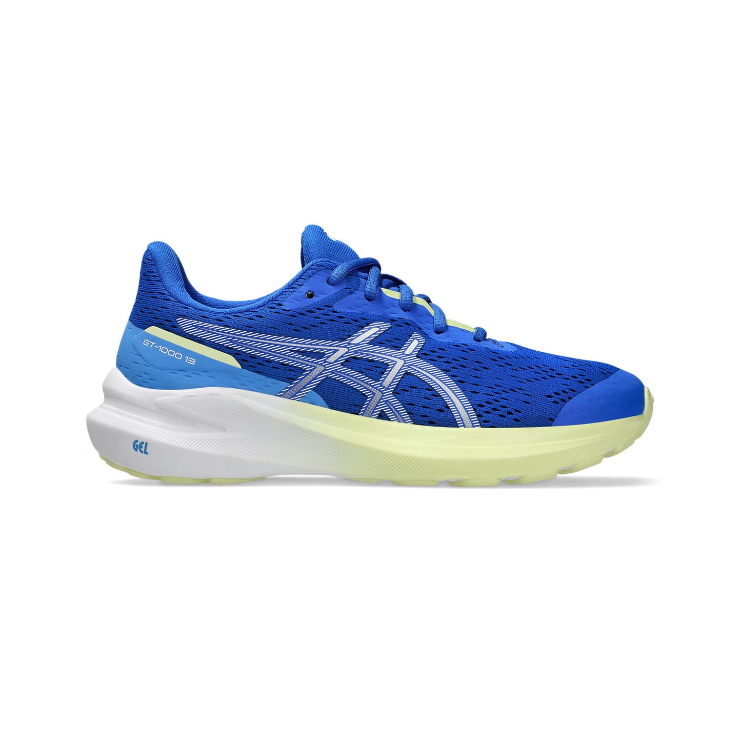 ASICS GT-1000 13 GS Chaussure De Running Avec Stabilisateurs Enfants-Bleu,Blanc