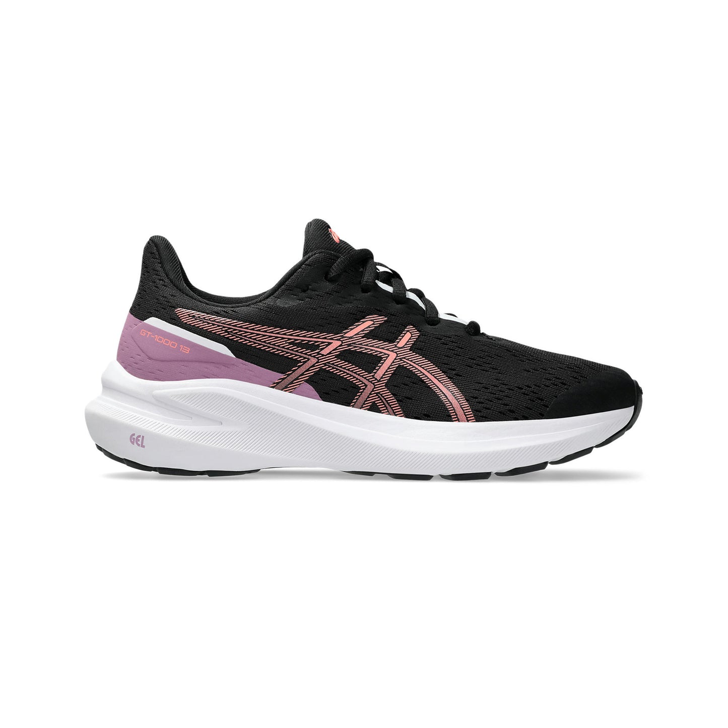 ASICS GT-1000 13 GS Chaussure De Running Avec Stabilisateurs Enfants-Noir,Jaune