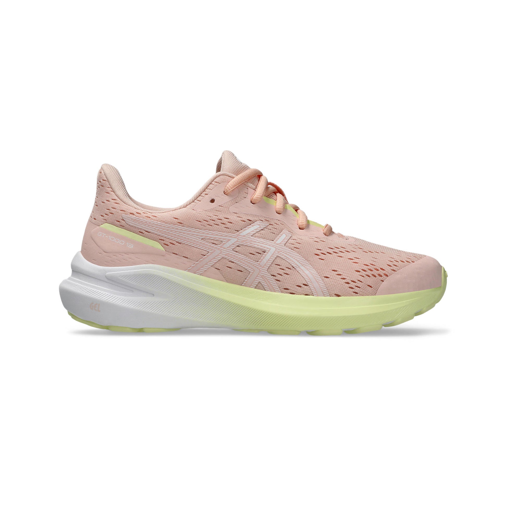 ASICS GT-1000 13 GS Chaussure de running avec stabilisateurs Enfants - rosé, blanc