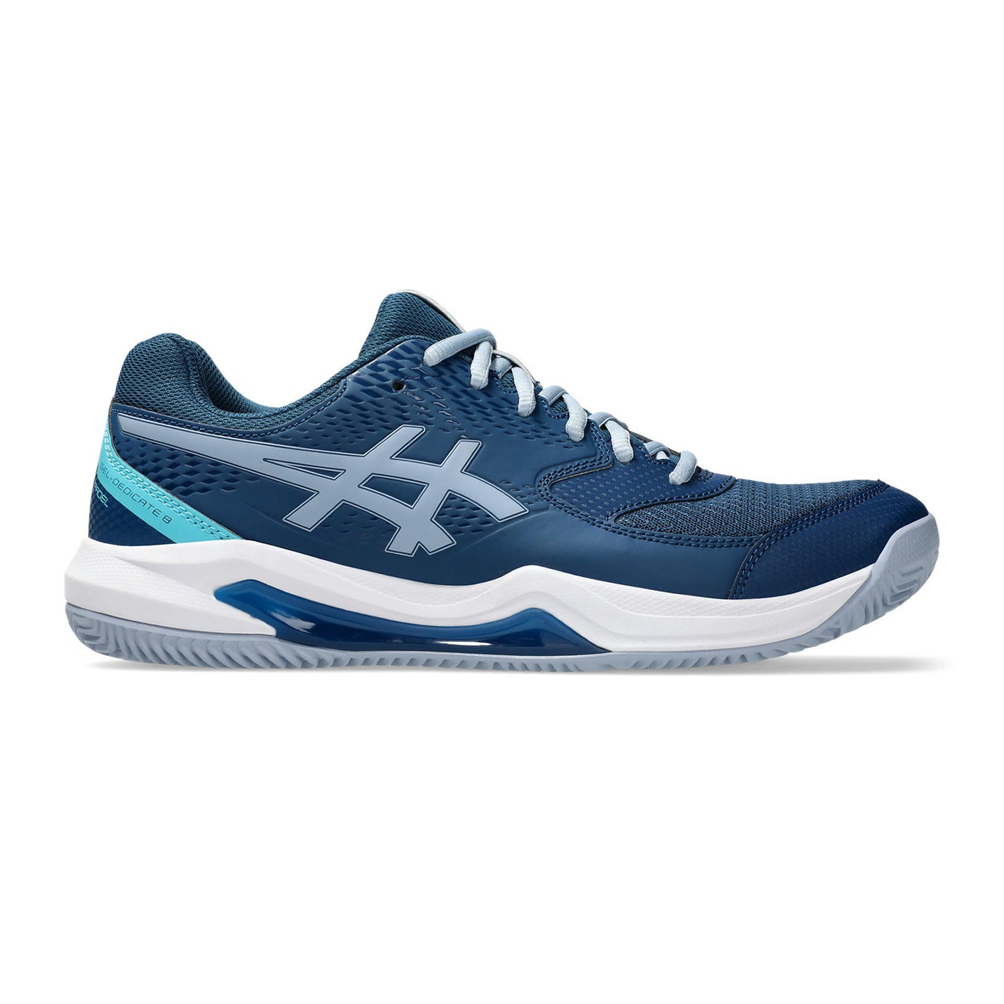 ASICS Gel-Dedicate Chaussures Padel Hommes-Bleu Petrol, Bleu Gris