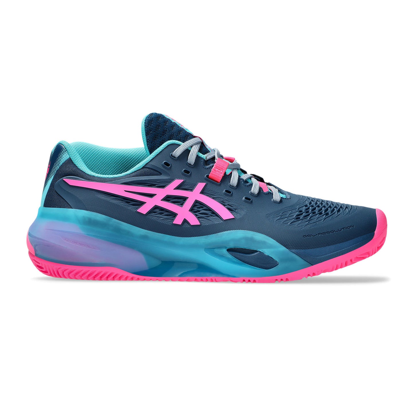ASICS Gel-Resolution X Chaussures padel Hommes - bleu petrol, rose