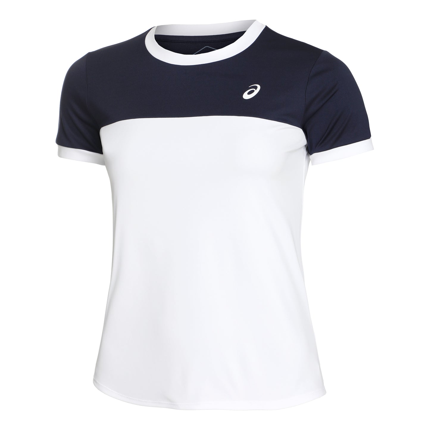 ASICS Court T-shirt Femmes - blanc, bleu foncé