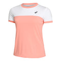 Court T-shirt Femmes - rosé, blanc